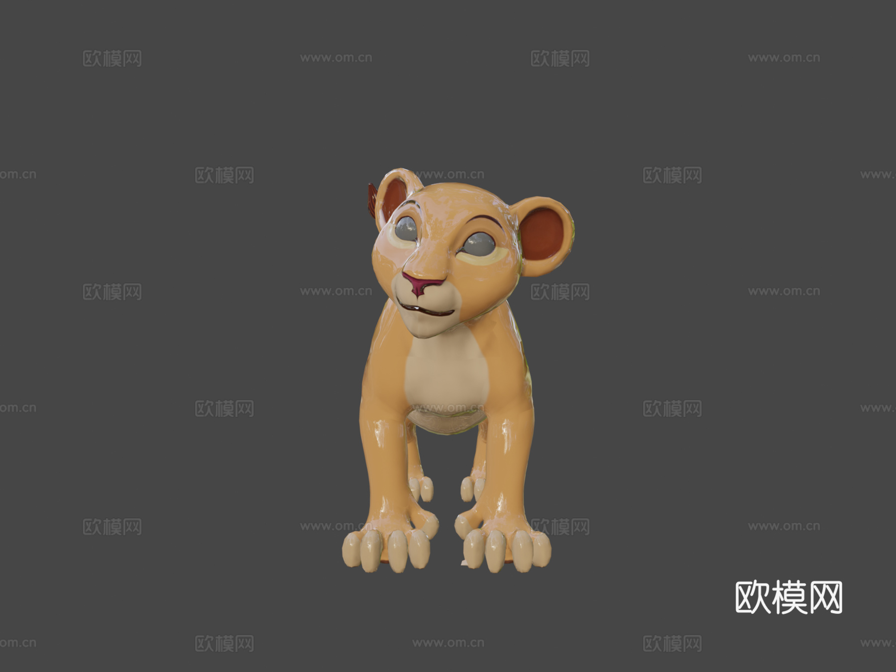 幼狮琪拉3d模型下载（渲染图8）