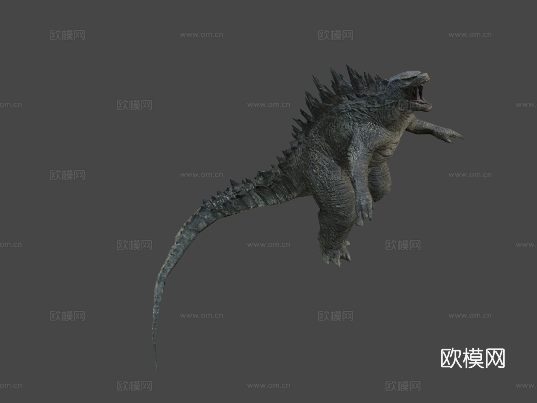 哥斯拉2014绑定3d模型下载（渲染图7）