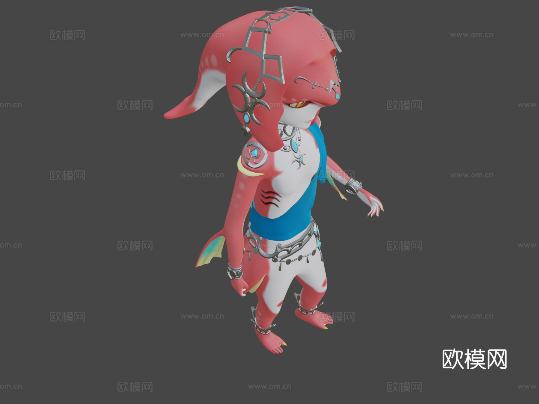 米法3d模型下载（渲染图6）