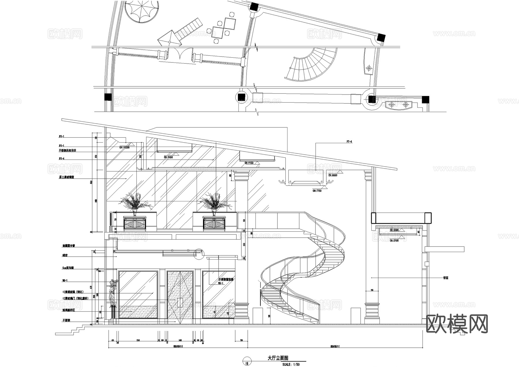 私人会所平面图 棋牌室 KTV包厢 台球室乒乓球室 CADcad施工图