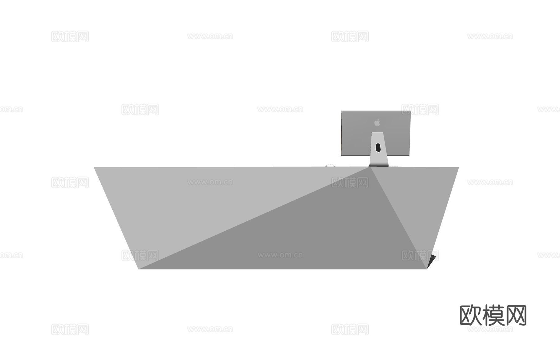 办公空间 接待 大厅su模型