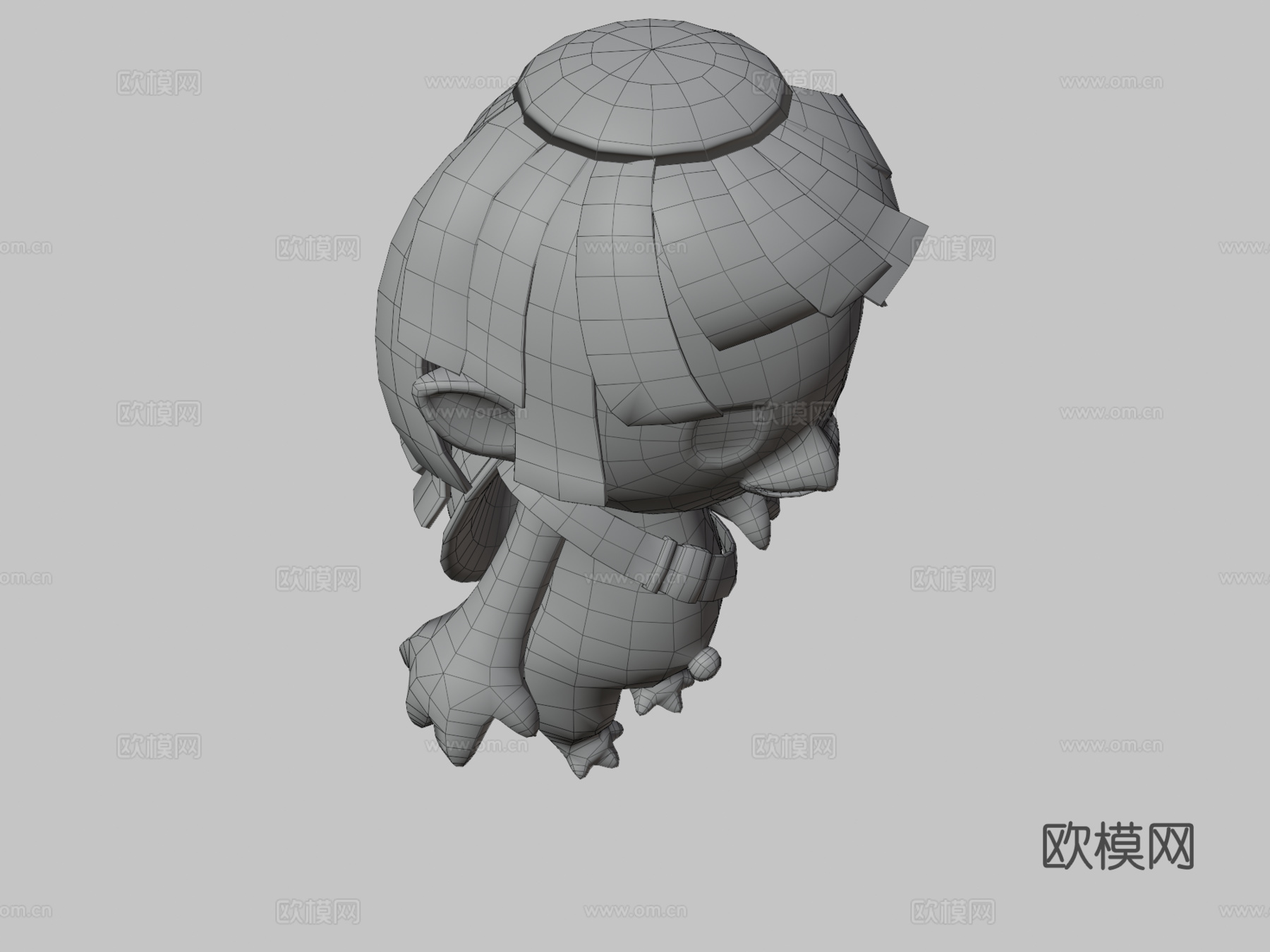 河童3d模型下载（渲染图3）