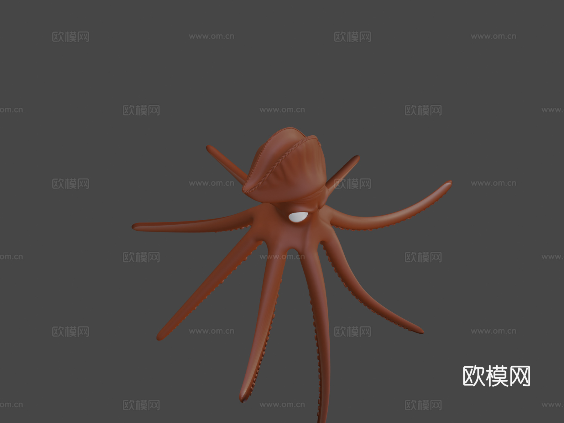 章鱼船长3d模型