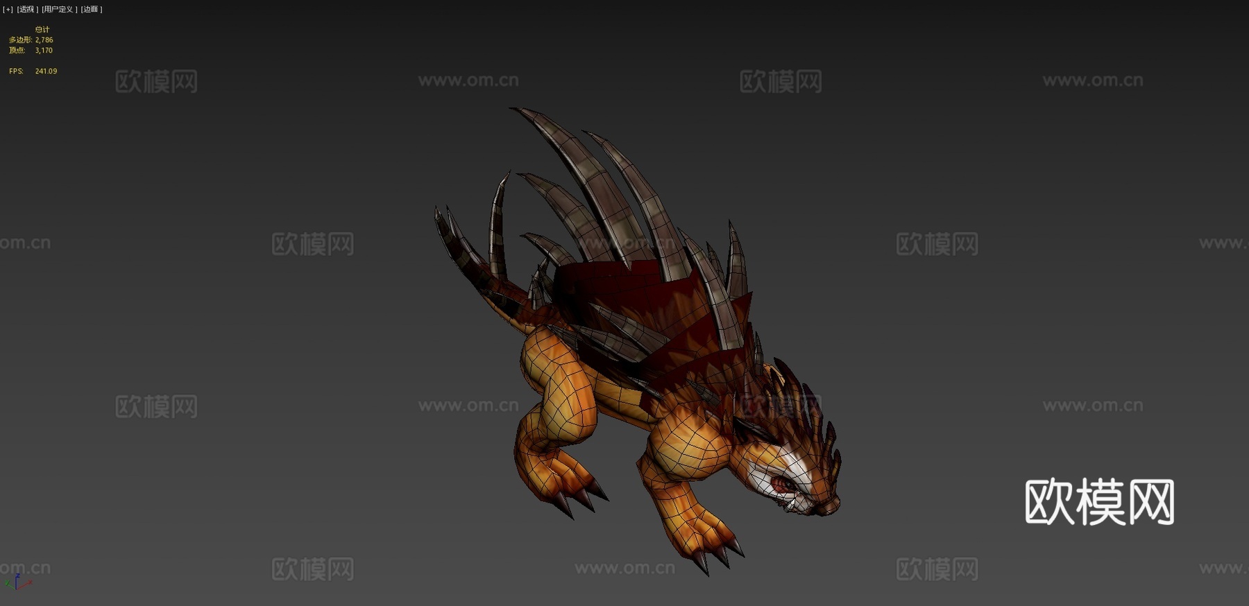 松鼠怪物3d模型