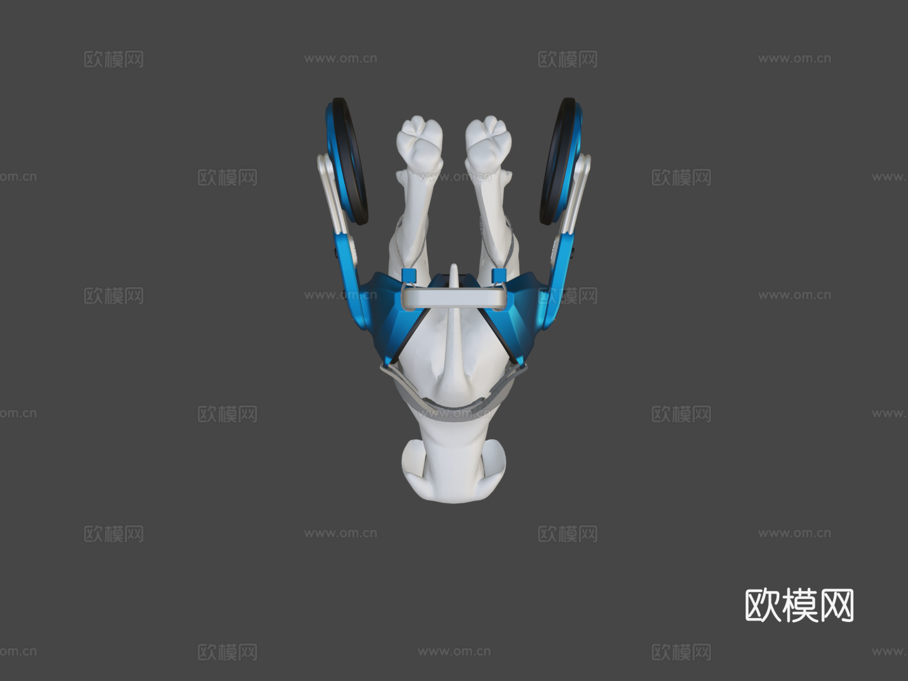 狗狗轮椅3d模型下载（渲染图6）