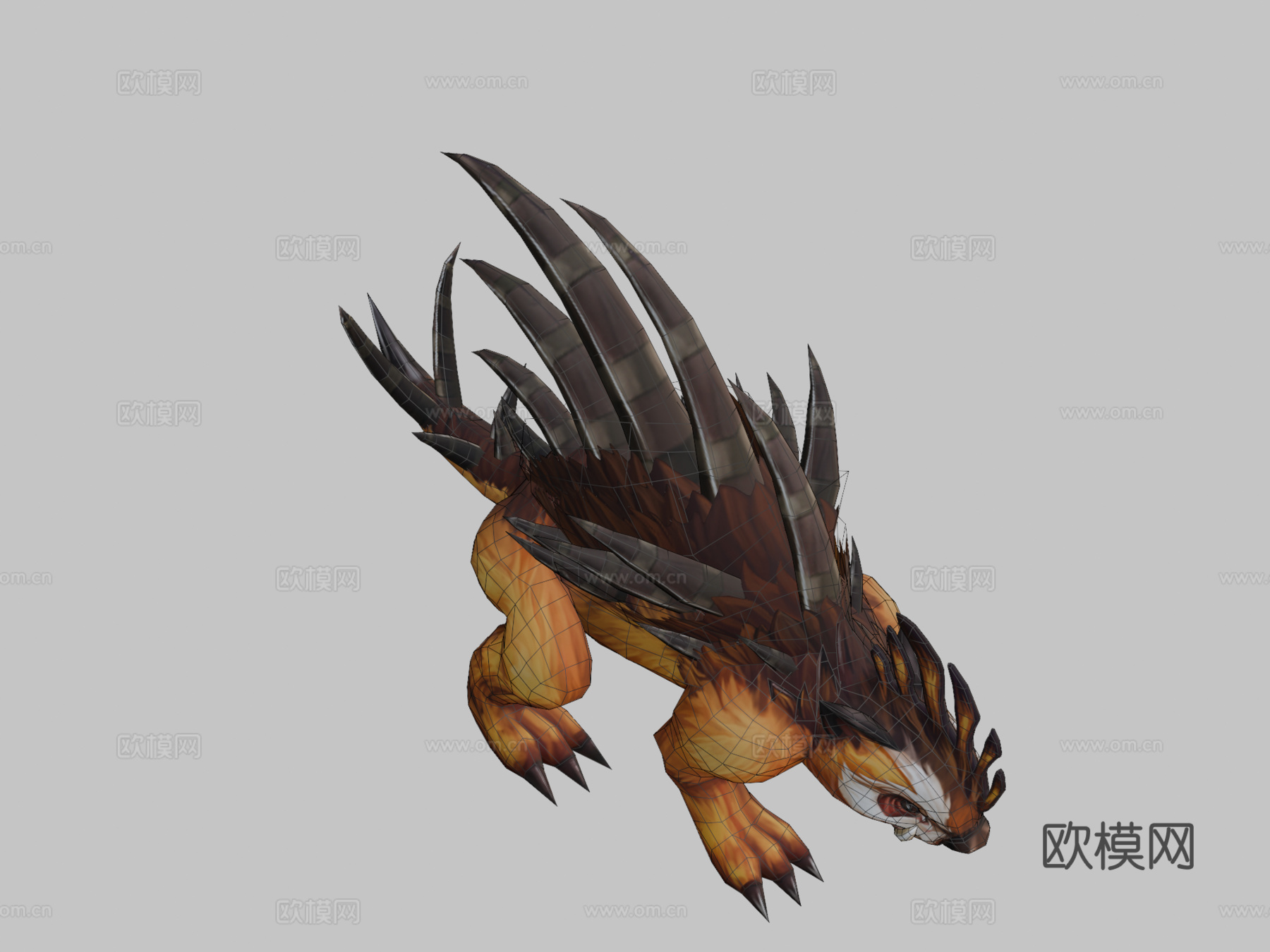 松鼠怪物3d模型