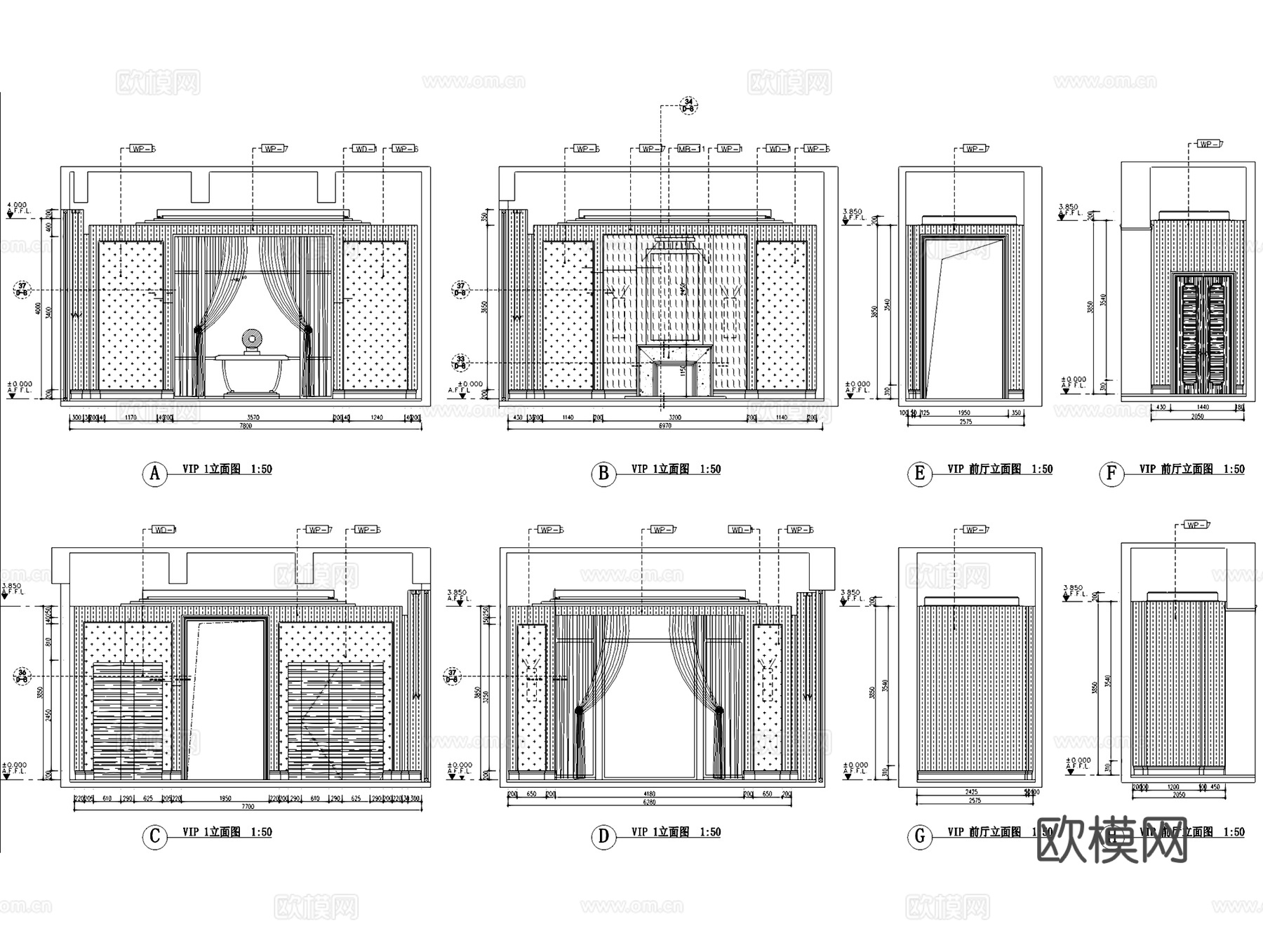 金地常州天际会所一层室内工装CAD施工图cad施工图