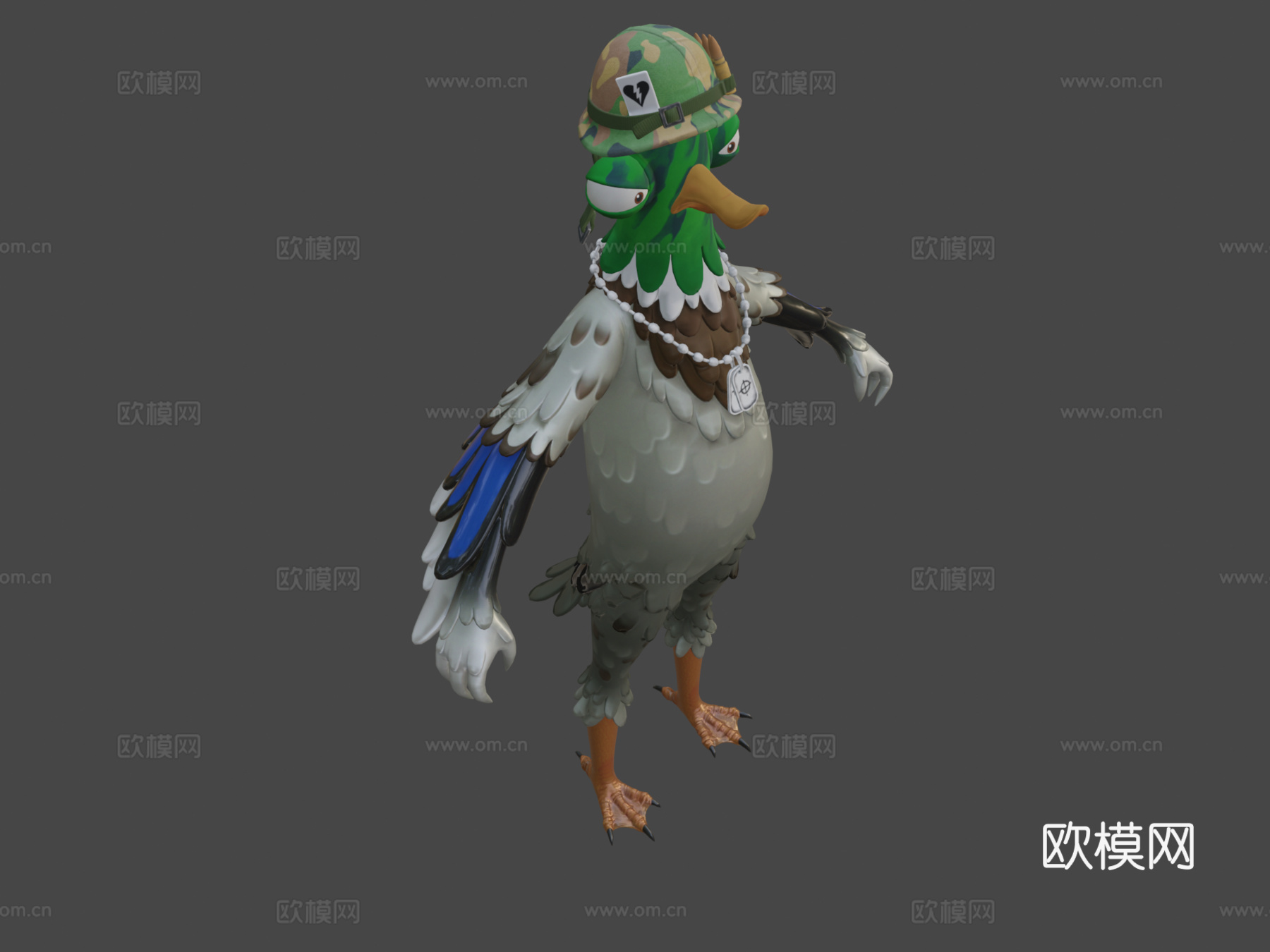 堡垒之夜德雷克中士3d模型