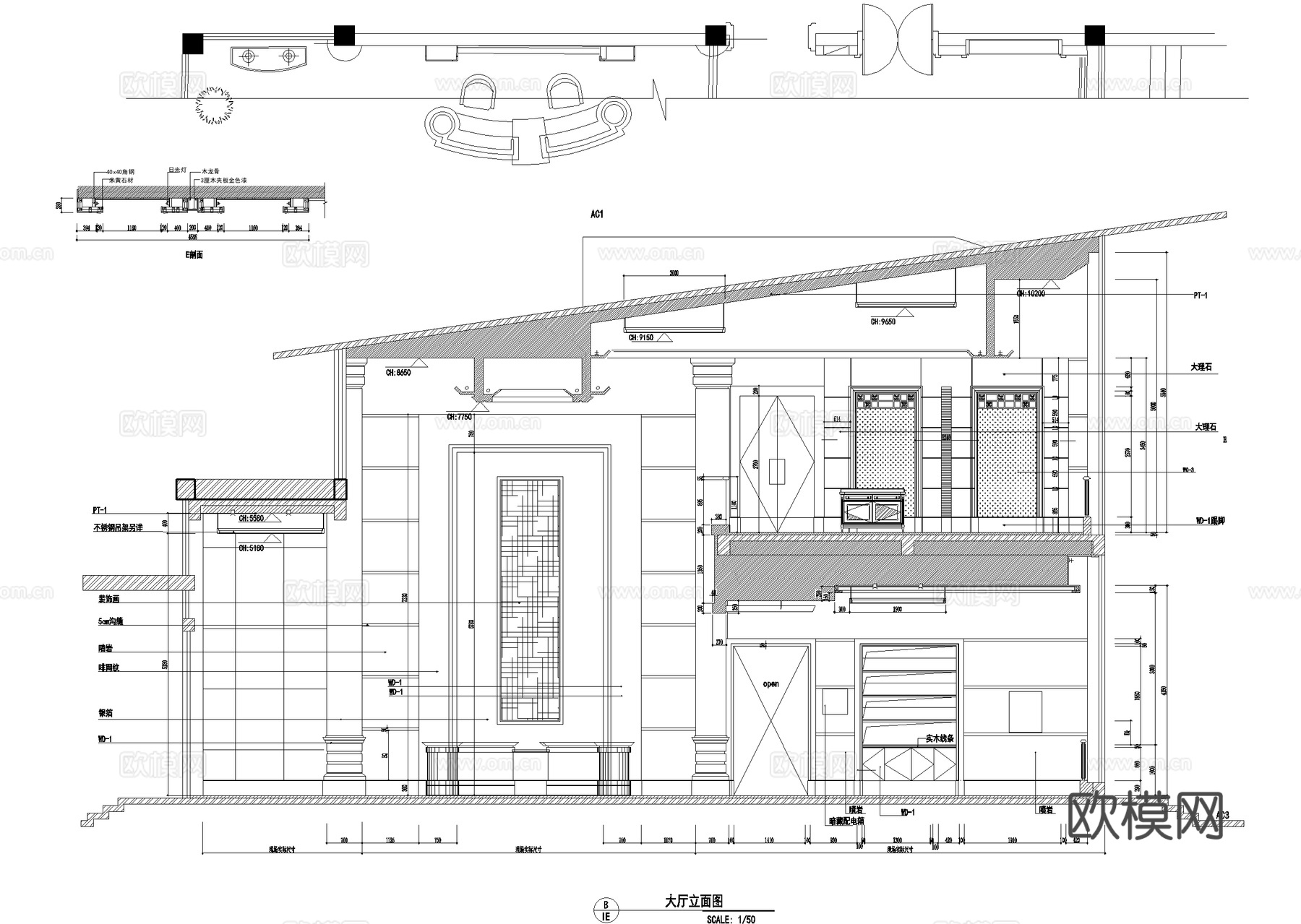 私人会所平面图 棋牌室 KTV包厢 台球室乒乓球室 CADcad施工图
