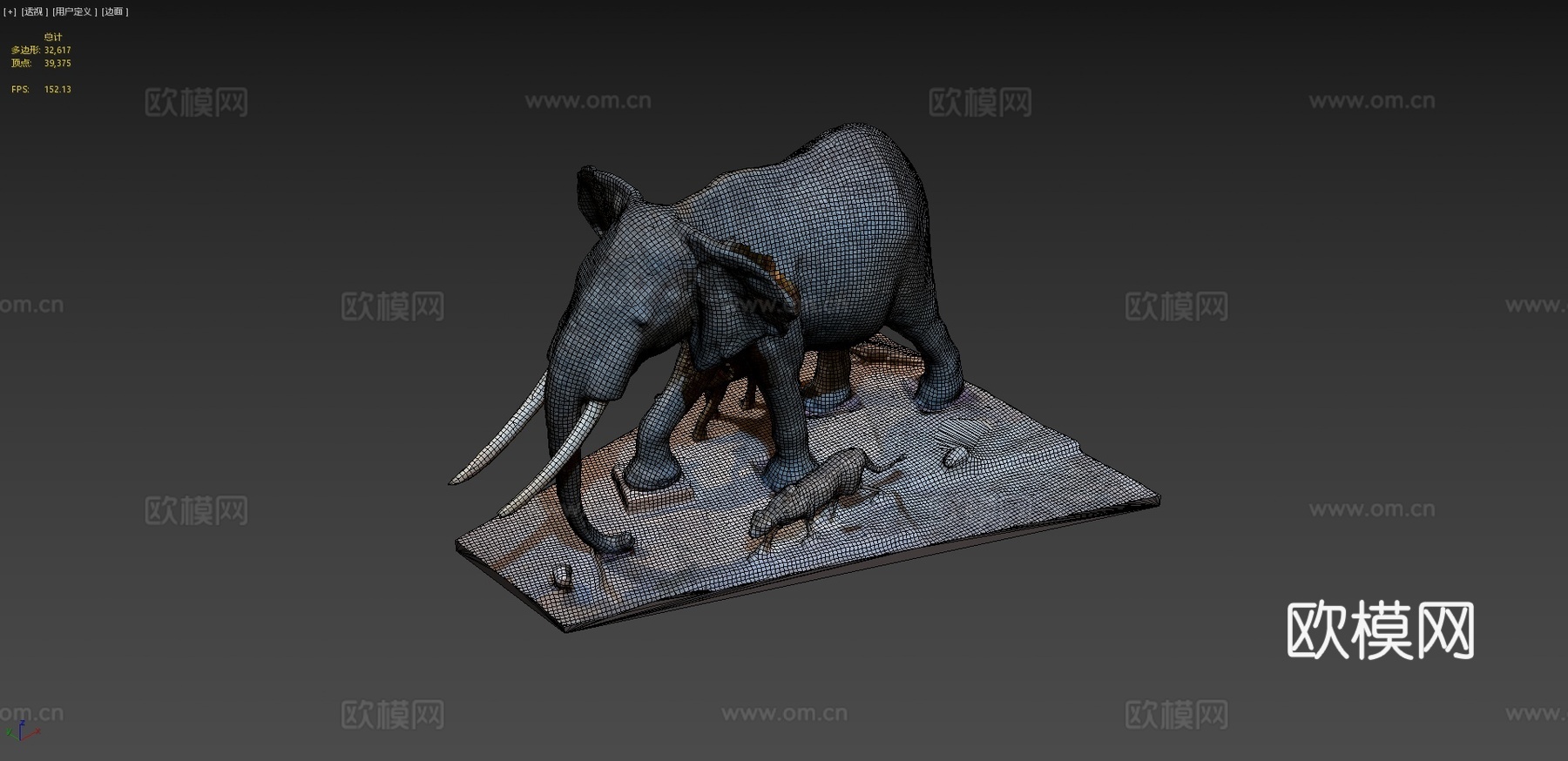 大象巴黎190813d模型下载（渲染图4）