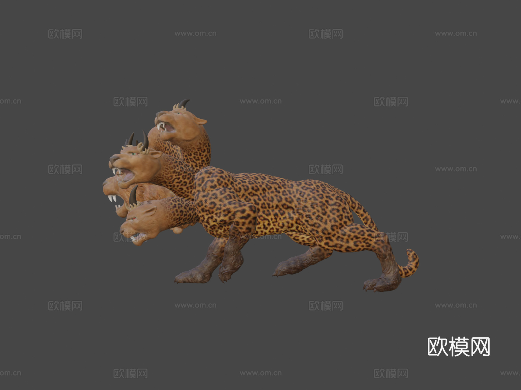 启示录13七头奇美拉3d模型下载（渲染图5）