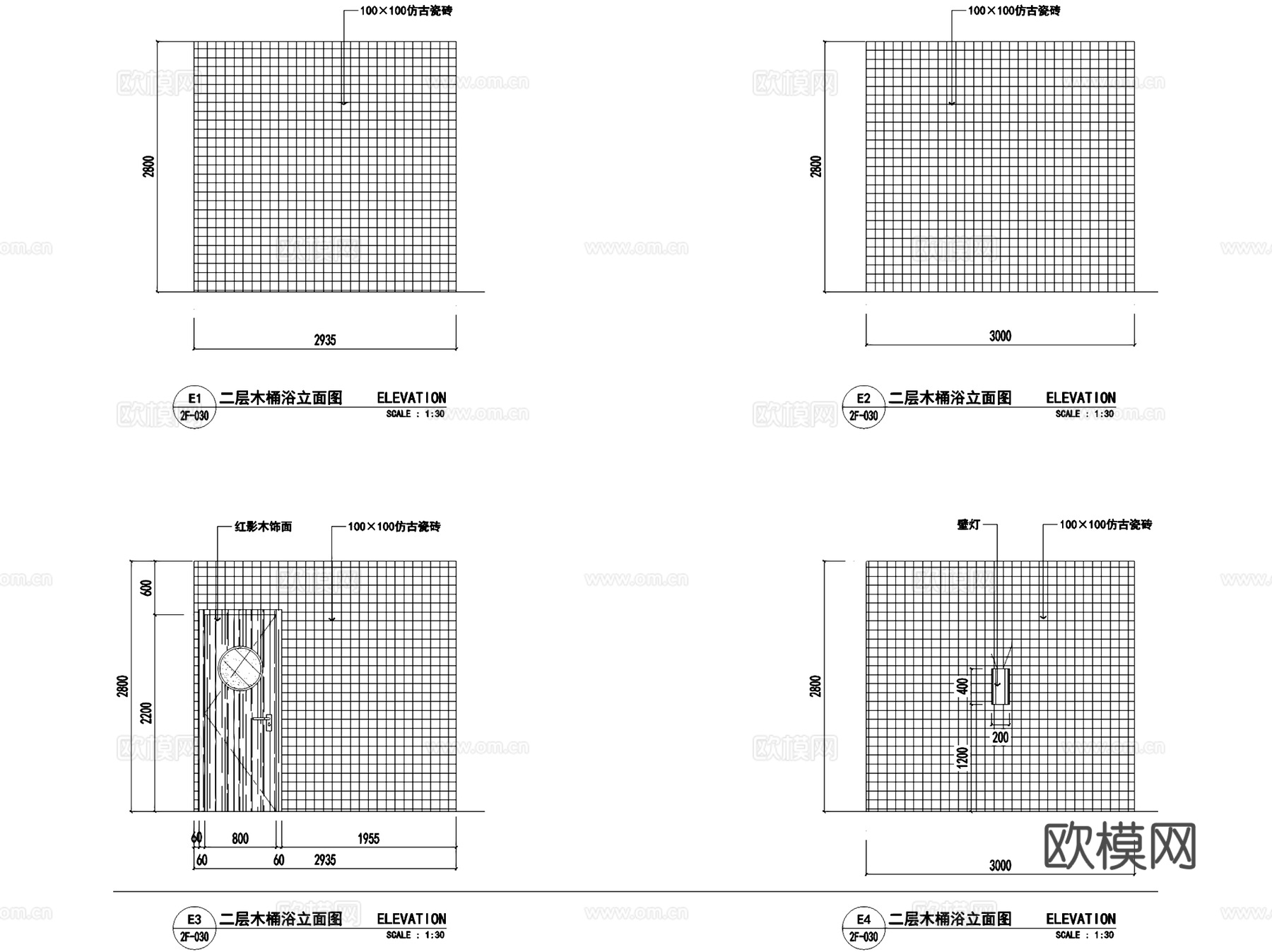 影帝天池之星宾馆洗浴中心室内工装CAD施工图cad施工图