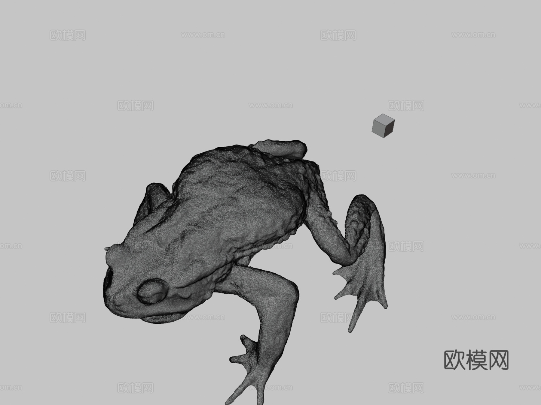 CC0日本蟾蜍3d模型下载（渲染图3）