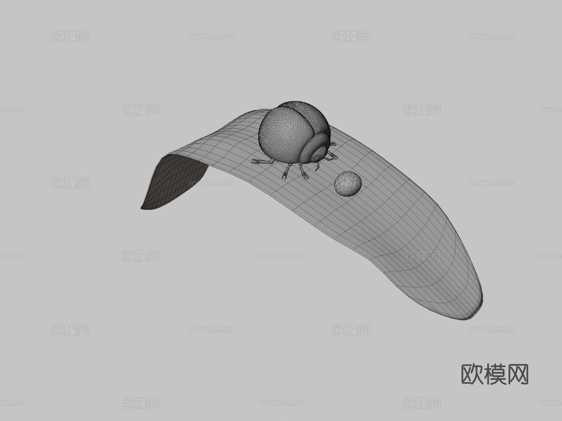 雕塑一月6极简主义微小3d模型下载（渲染图3）