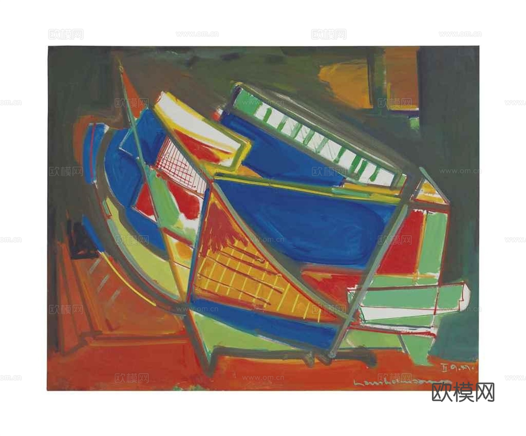 霍夫曼抽象绘画,现代世界名画110