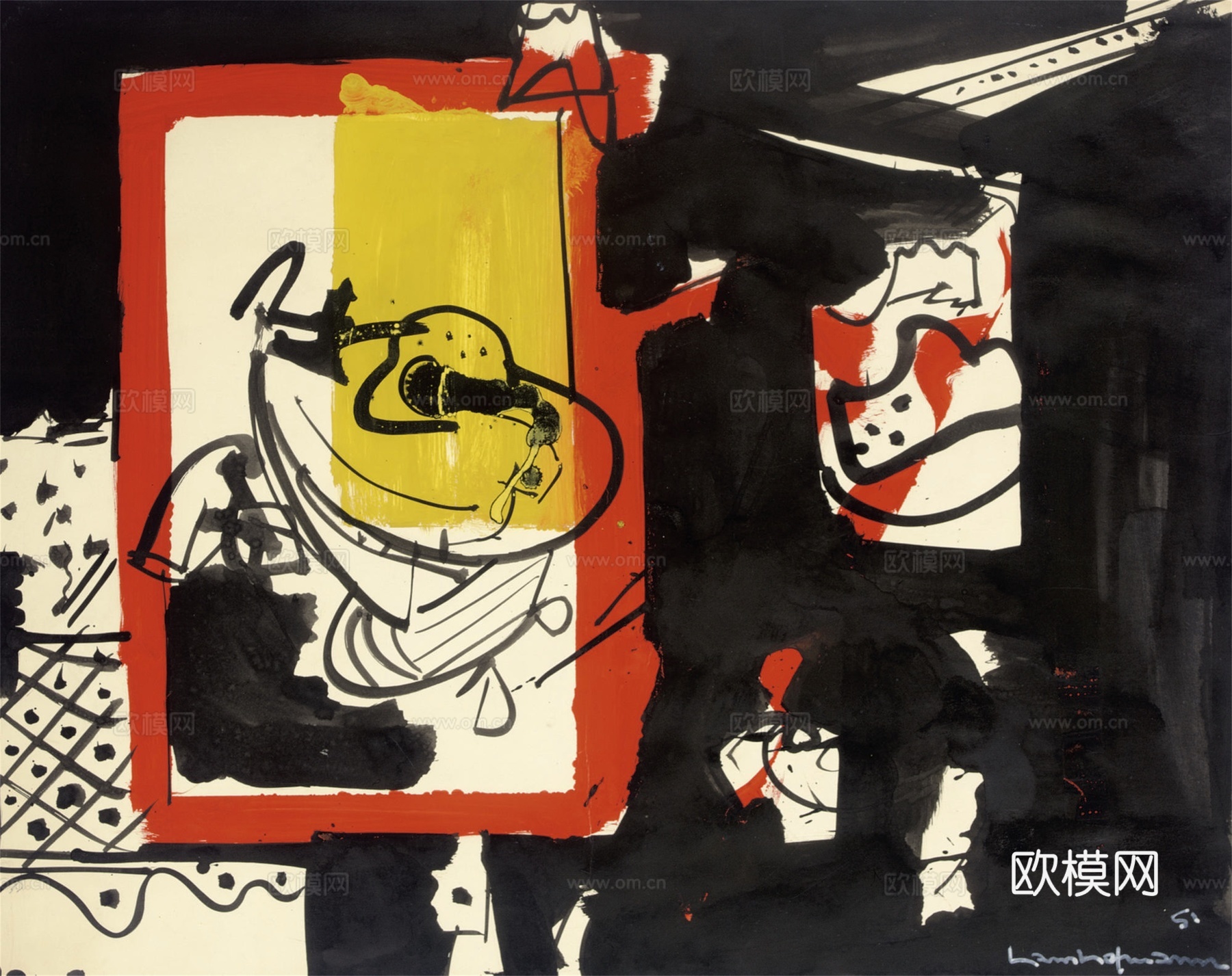 霍夫曼抽象绘画,现代世界名画5