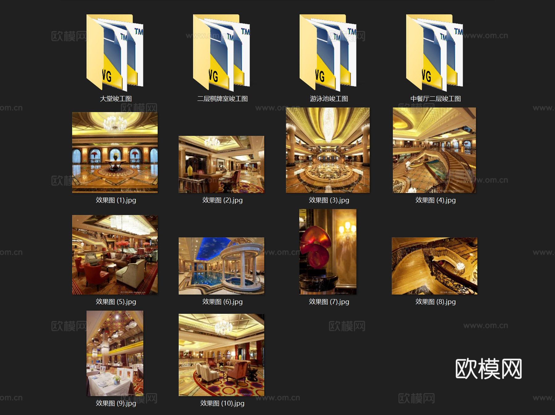 湘湖壹号会所室内工装CAD施工图cad施工图