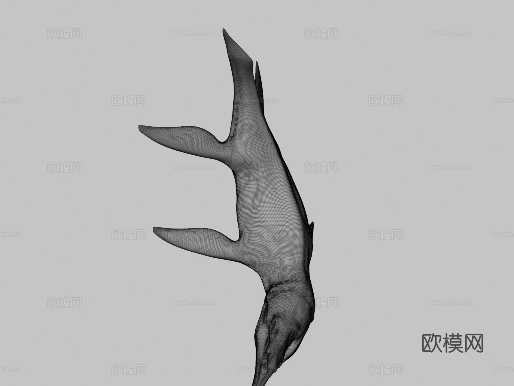 克柔龙3d模型下载（渲染图3）