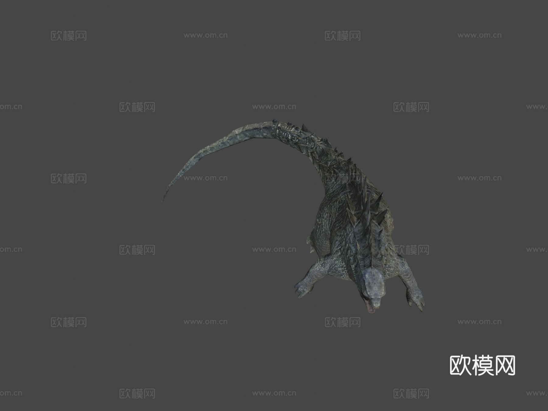 哥斯拉2014绑定3d模型下载（渲染图8）