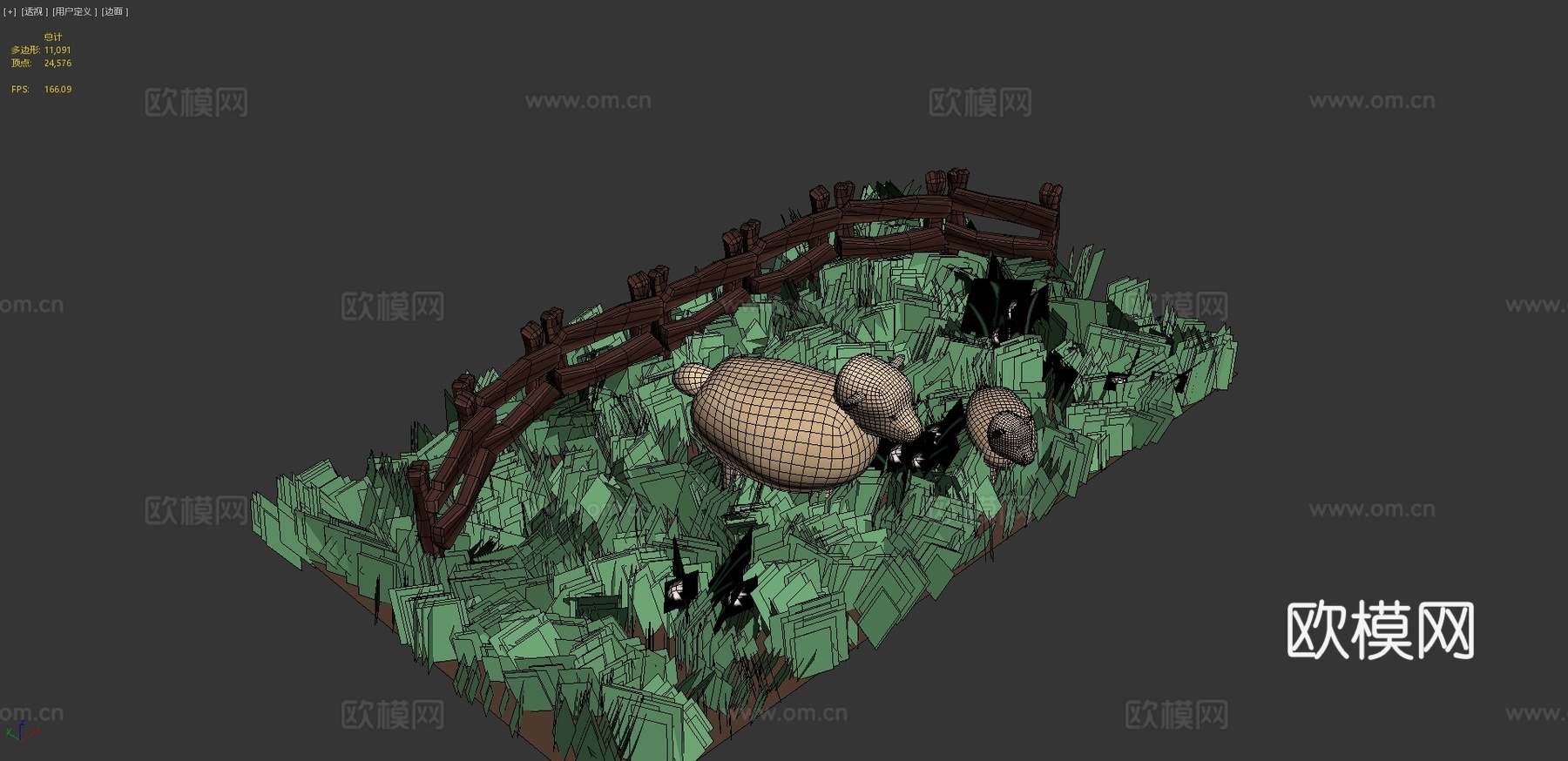 绵羊家族3d模型下载（渲染图4）