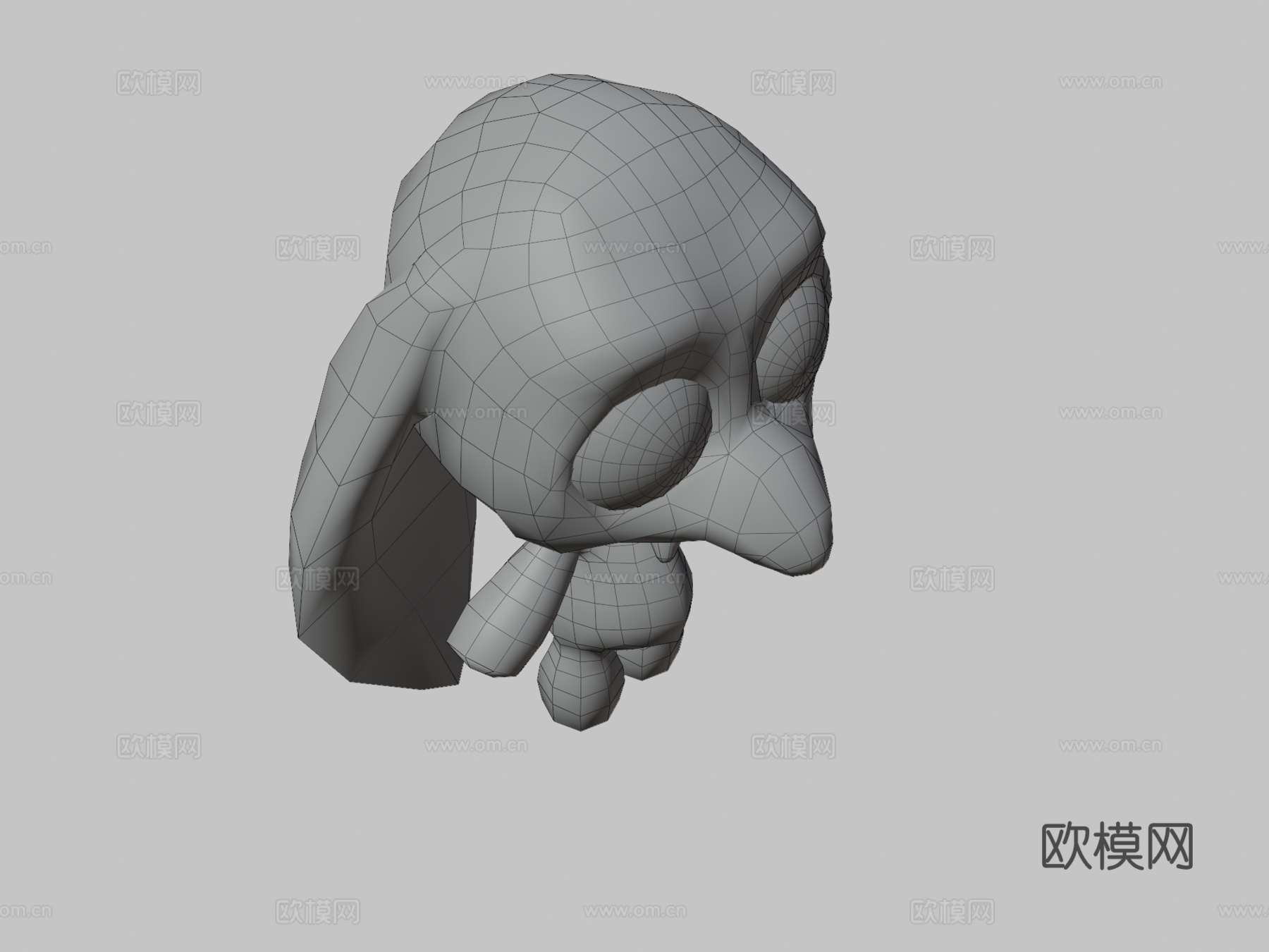 填充大象3d模型下载（渲染图3）