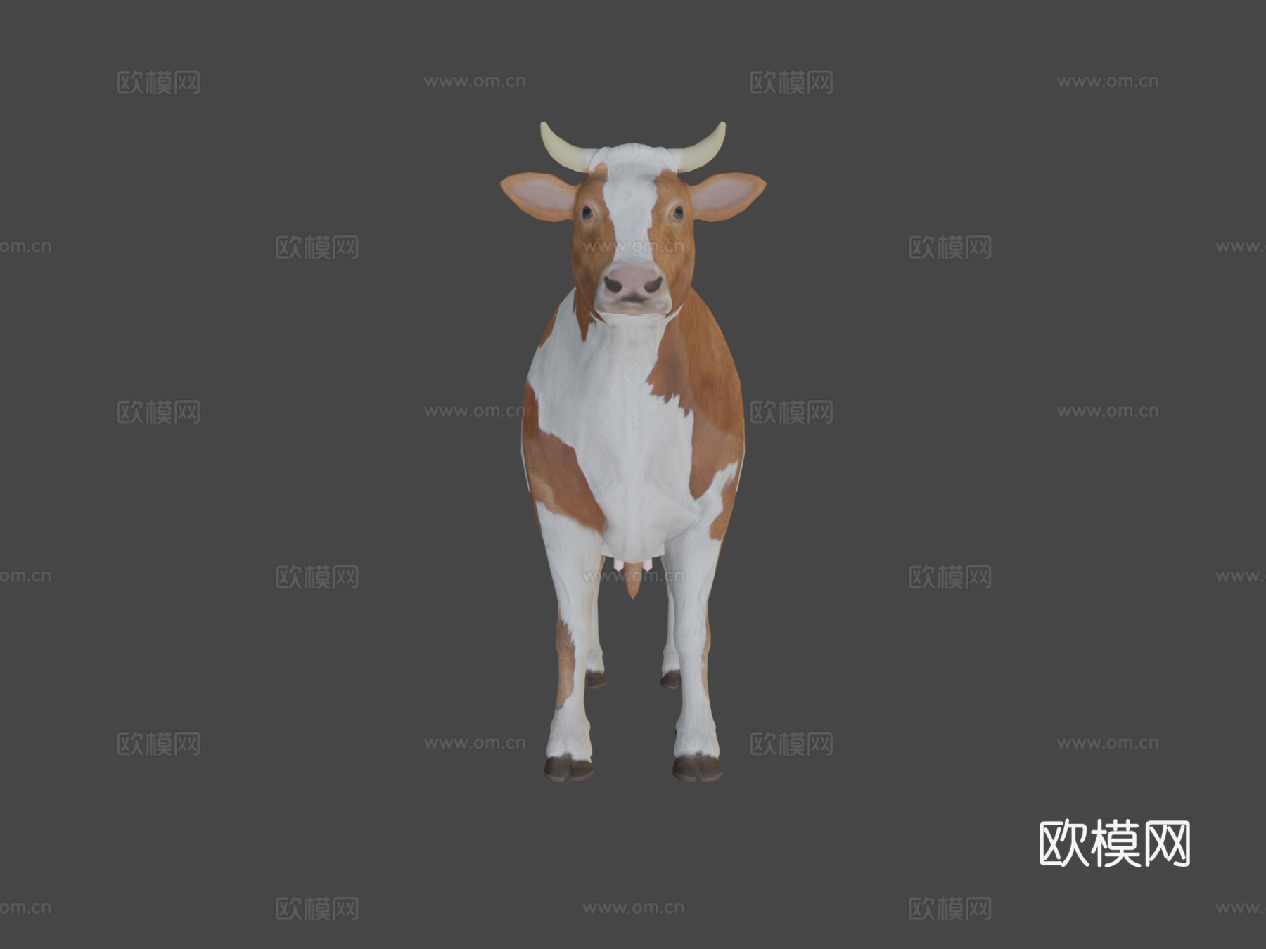 日记牛低多边形3d模型下载（渲染图5）