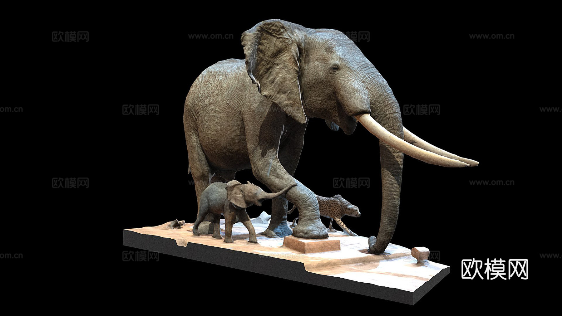大象巴黎190813d模型下载（渲染图1）