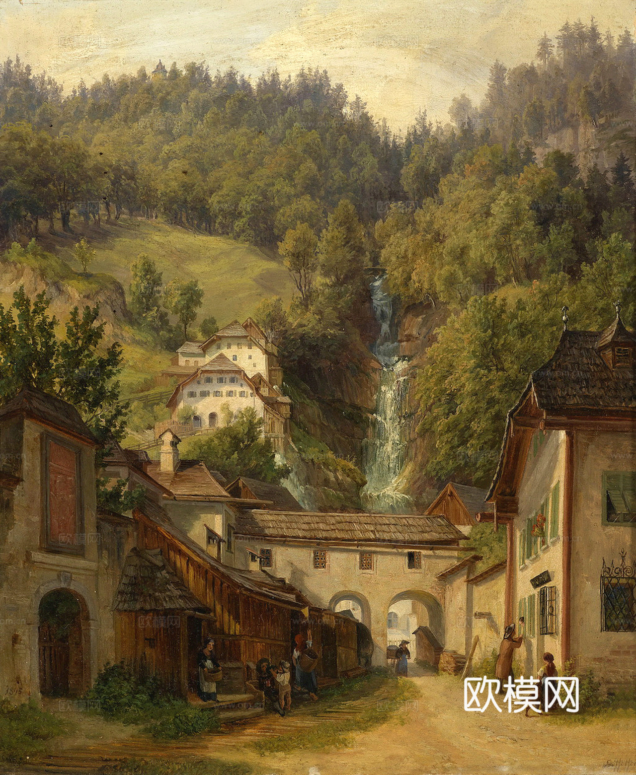 油画挂画抽象画艺术装饰画壁画水墨字画世界名画下载