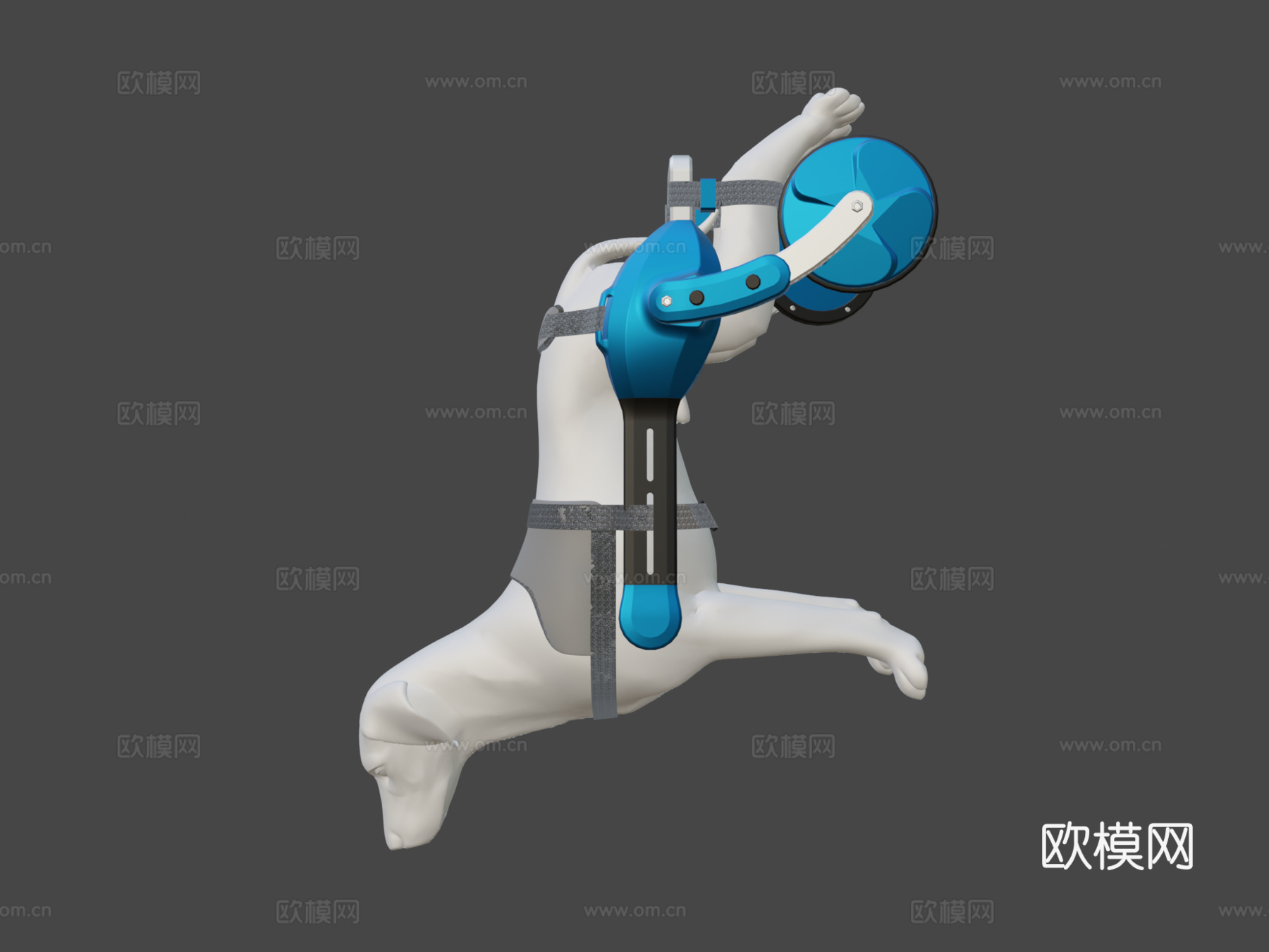 狗狗轮椅3d模型下载（渲染图7）