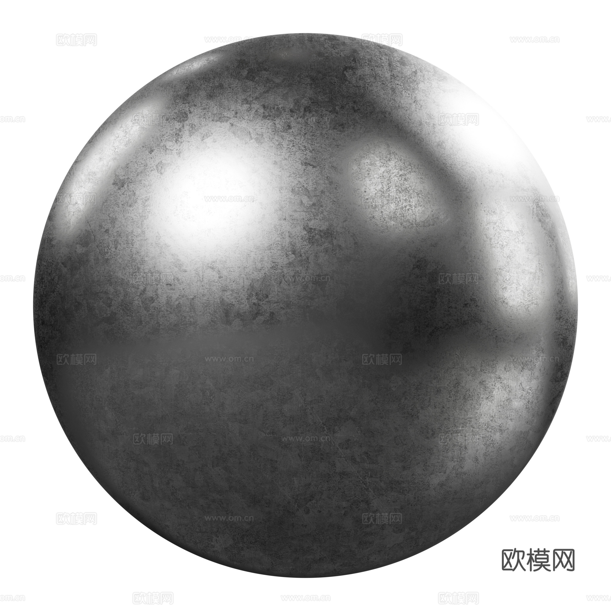 轻微磨损的镀锌金属纹理