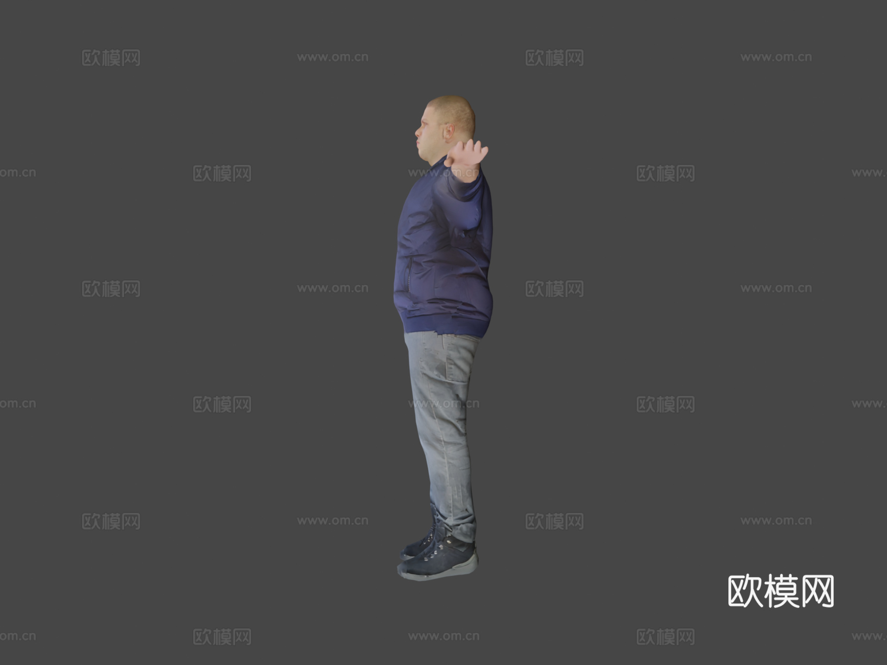 里达西迪本阿里奔跑中3d模型下载（渲染图7）