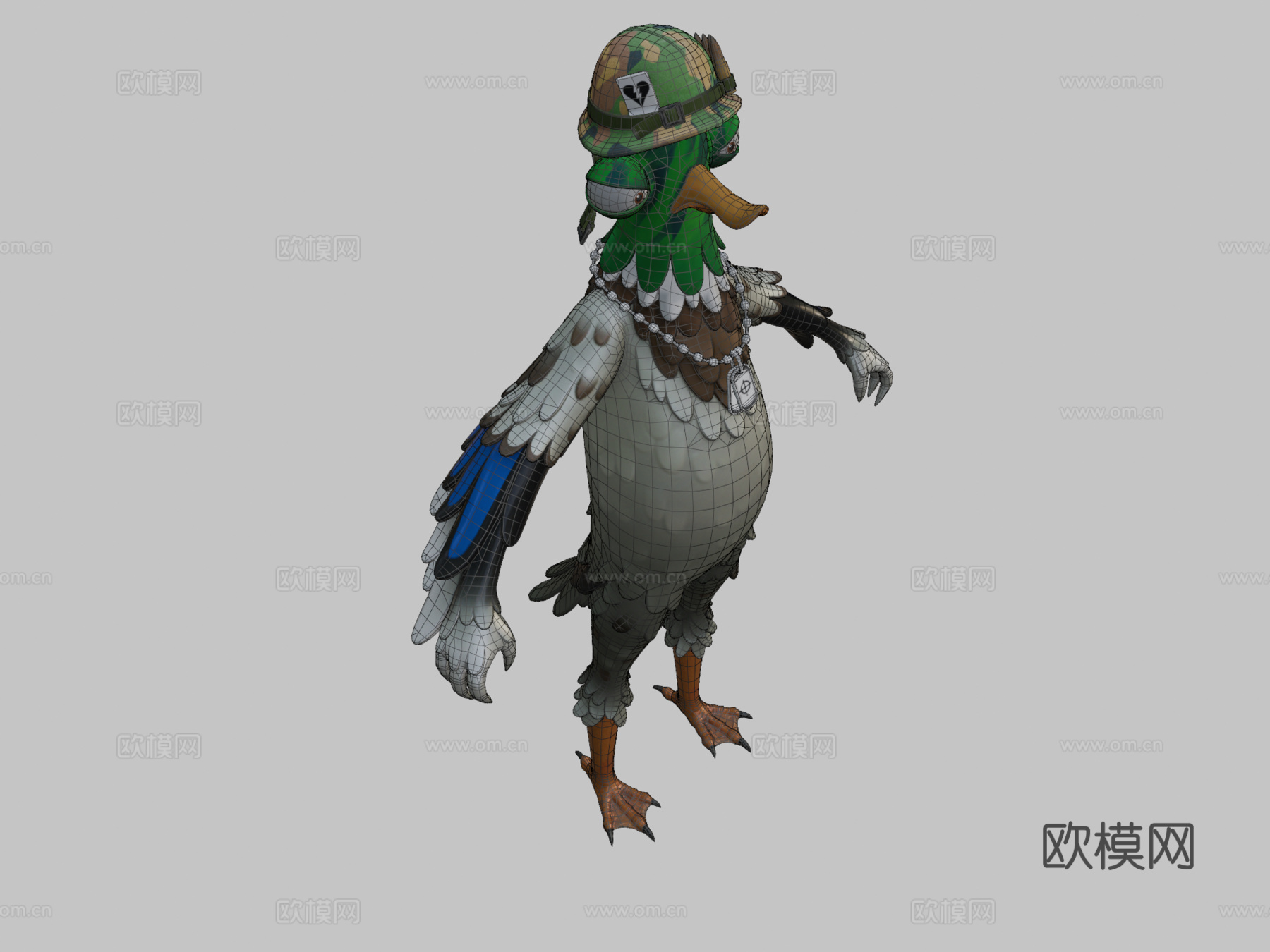 堡垒之夜德雷克中士3d模型