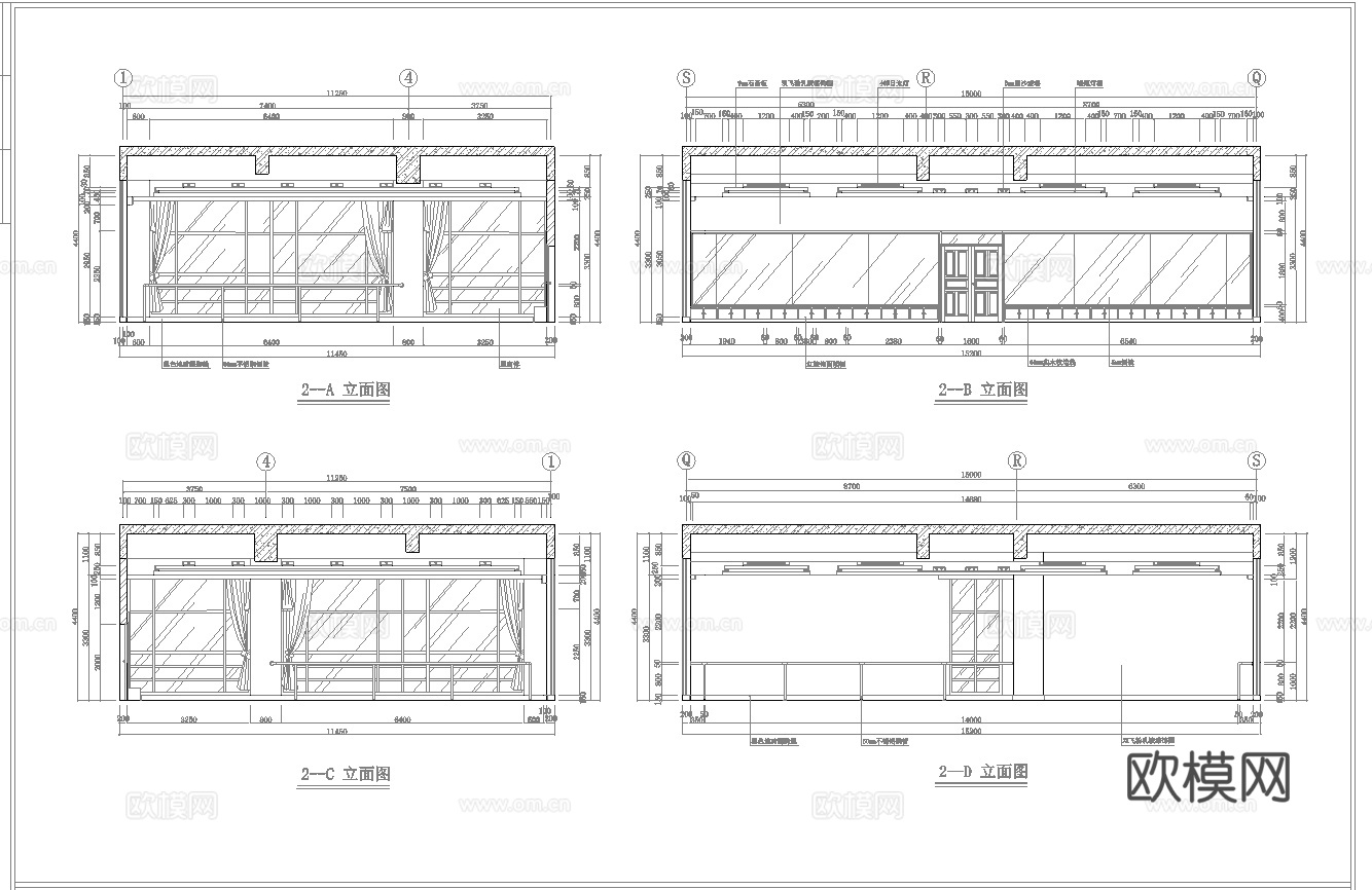 报告厅 会议室 贵宾接待室  最新全套施工图合集cad施工图