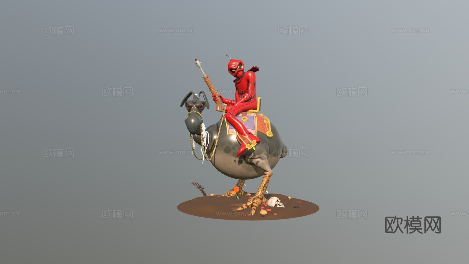 战争巫师内克罗993d模型下载（渲染图1）