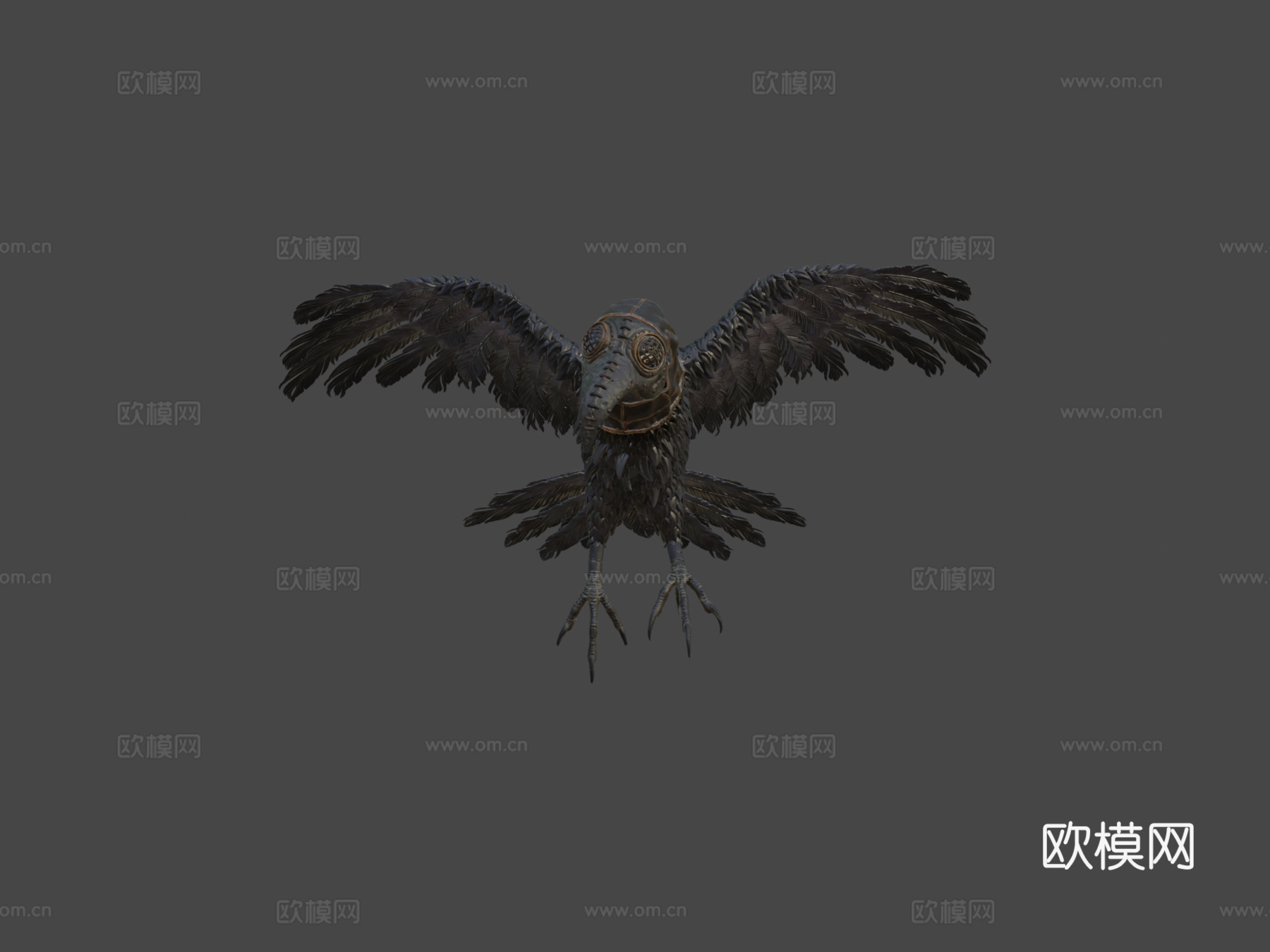 瘟疫乌鸦3d模型下载（渲染图6）