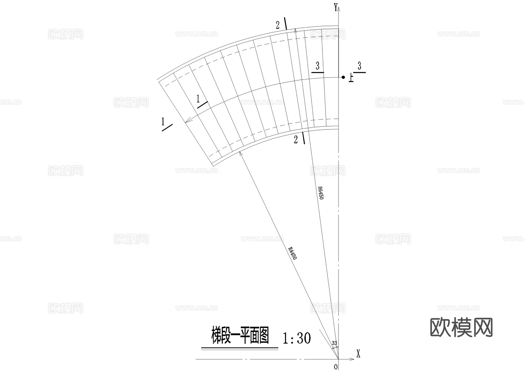旋转楼梯 CAD施工图cad施工图