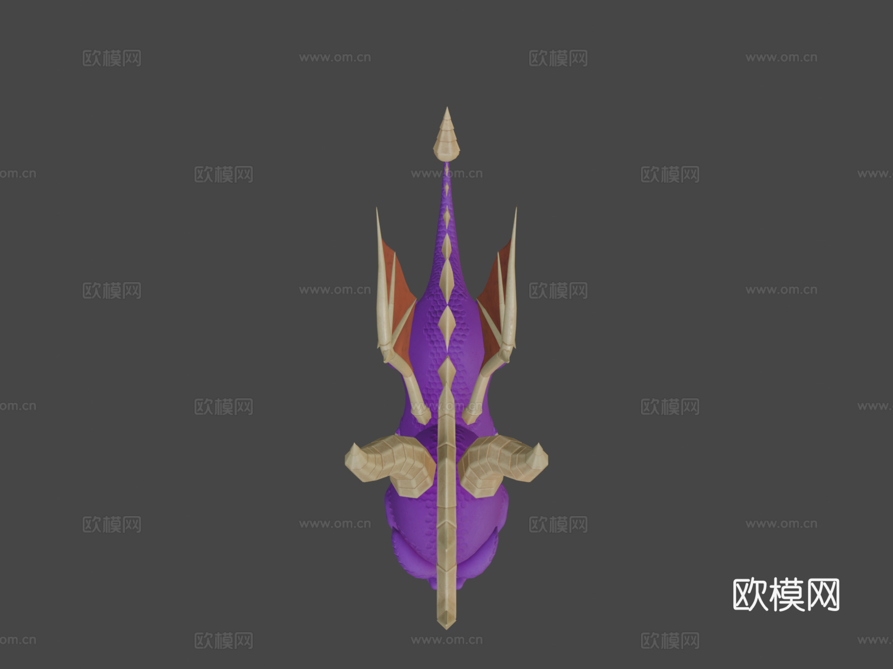 斯派罗最终龙王3d模型下载（渲染图5）