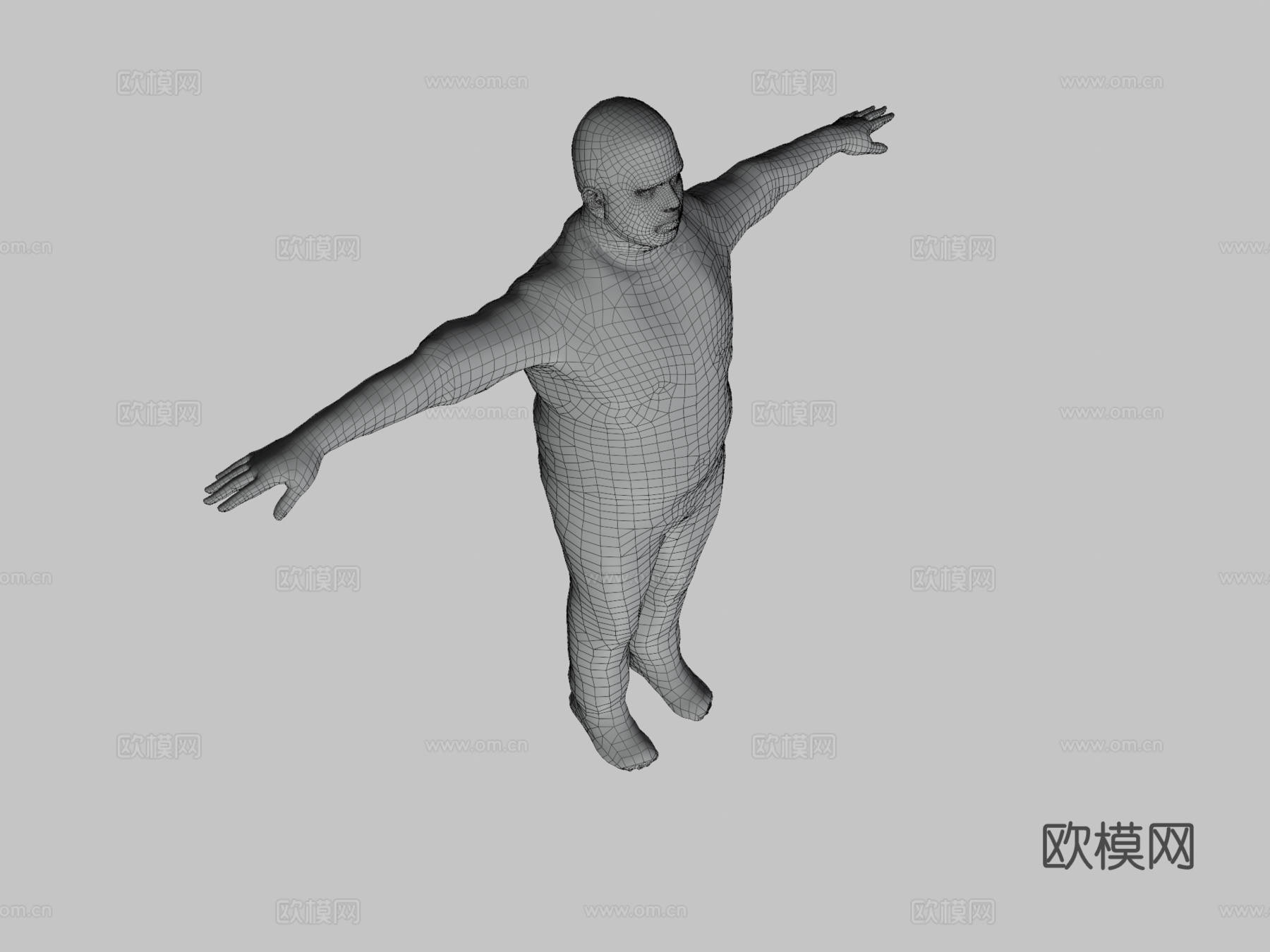 里达西迪本阿里奔跑中3d模型下载（渲染图3）