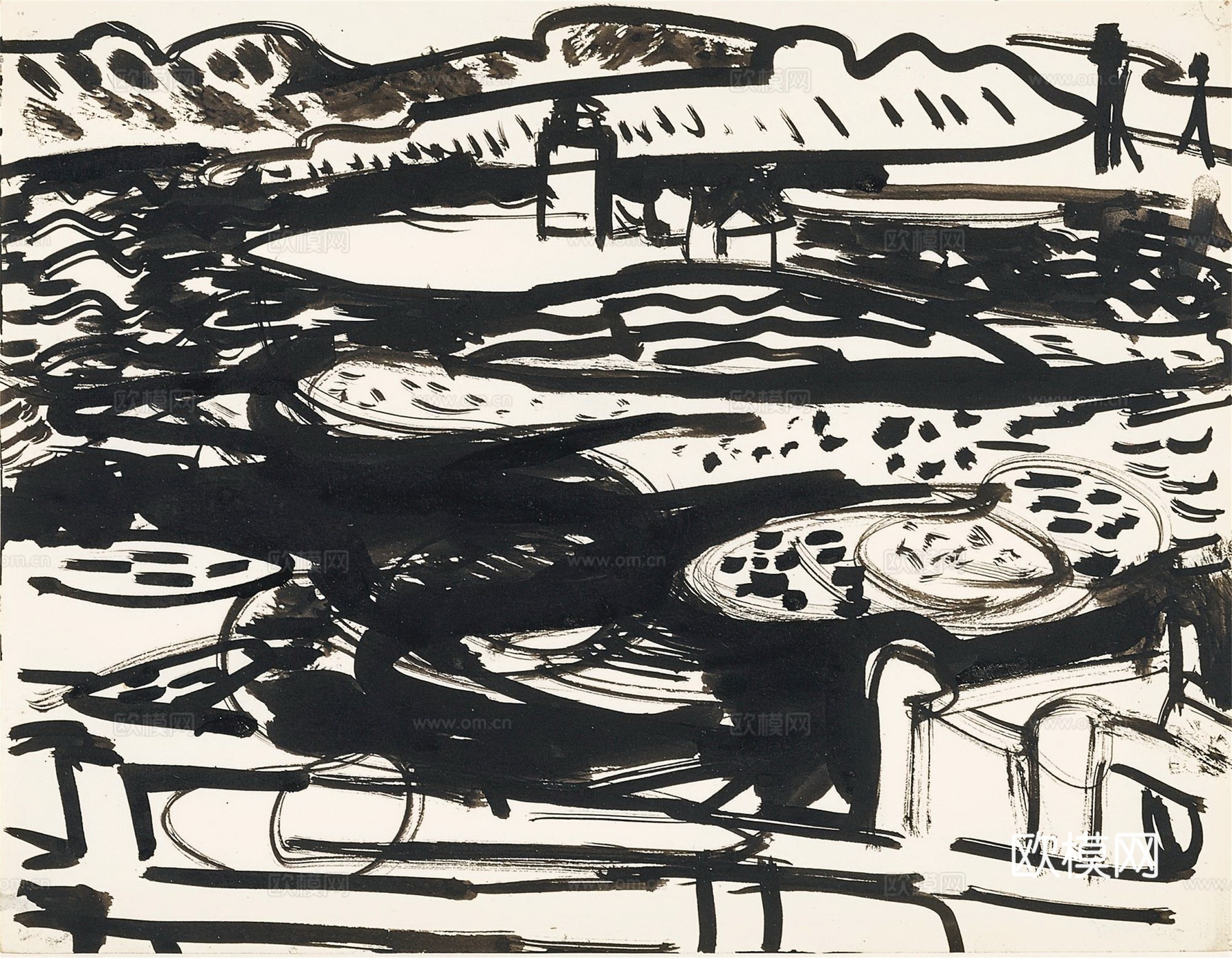 霍夫曼抽象绘画,现代世界名画112