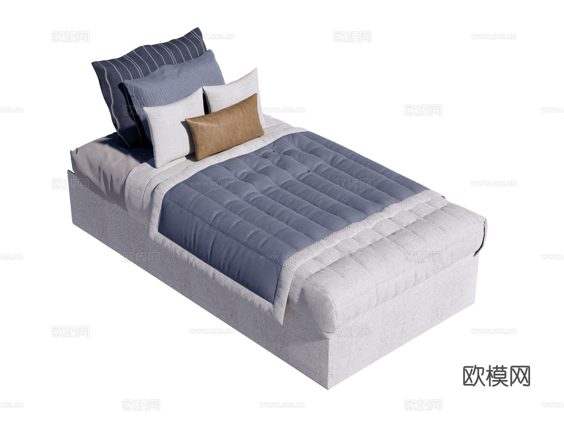 床 单人床 儿童床su模型