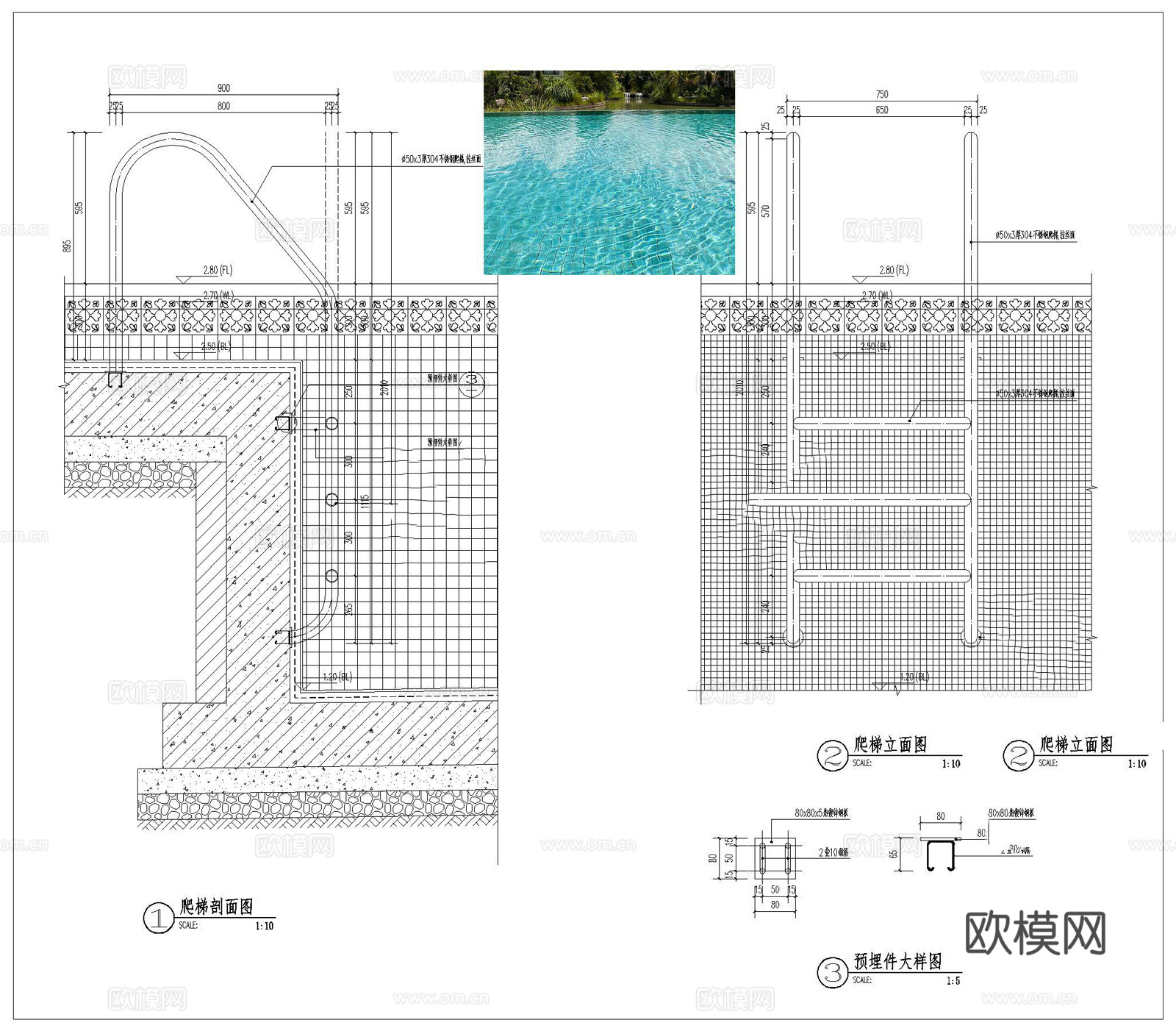 游泳池CAD施工图cad施工图