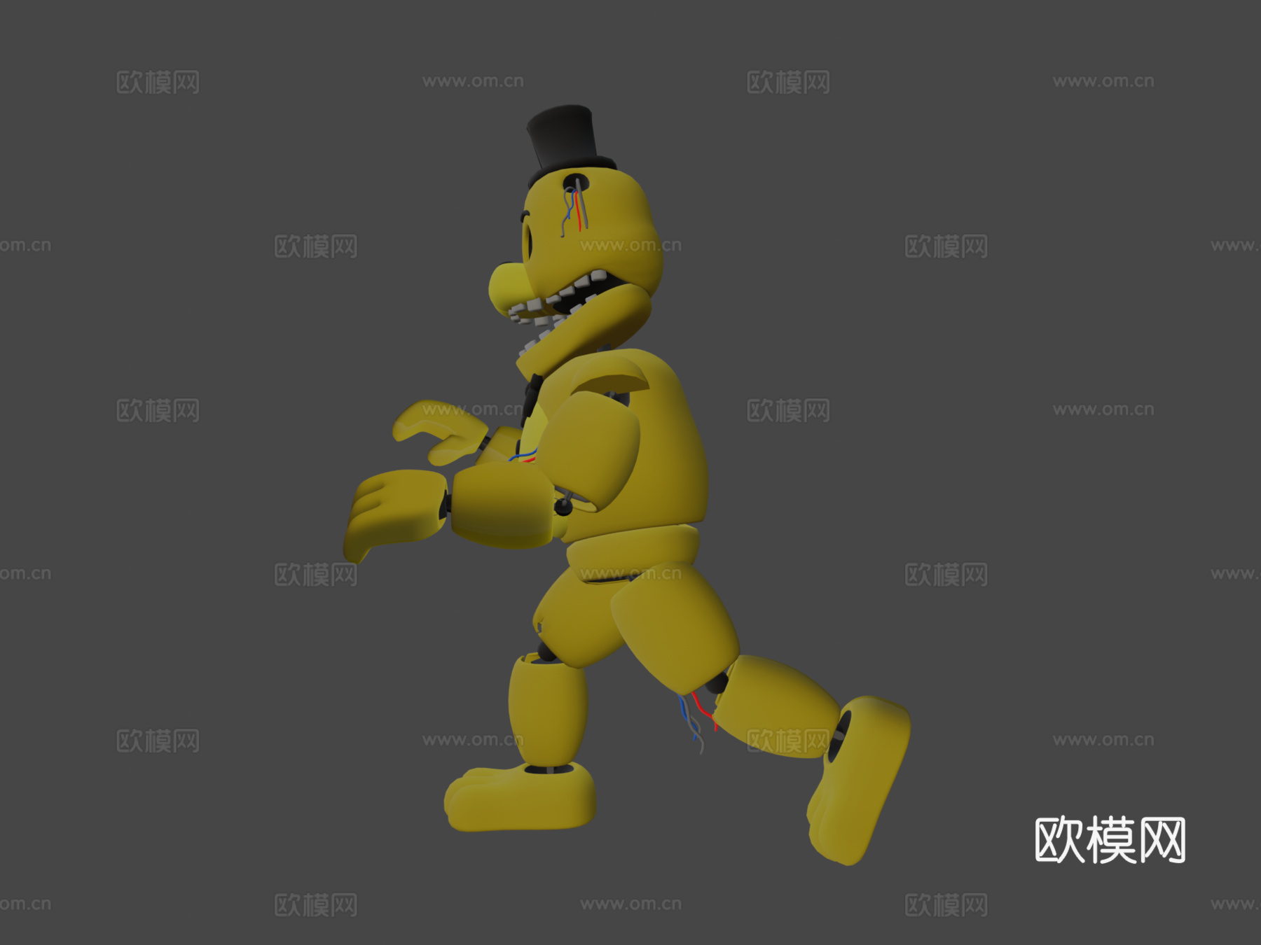 枯萎的金弗雷迪3d模型