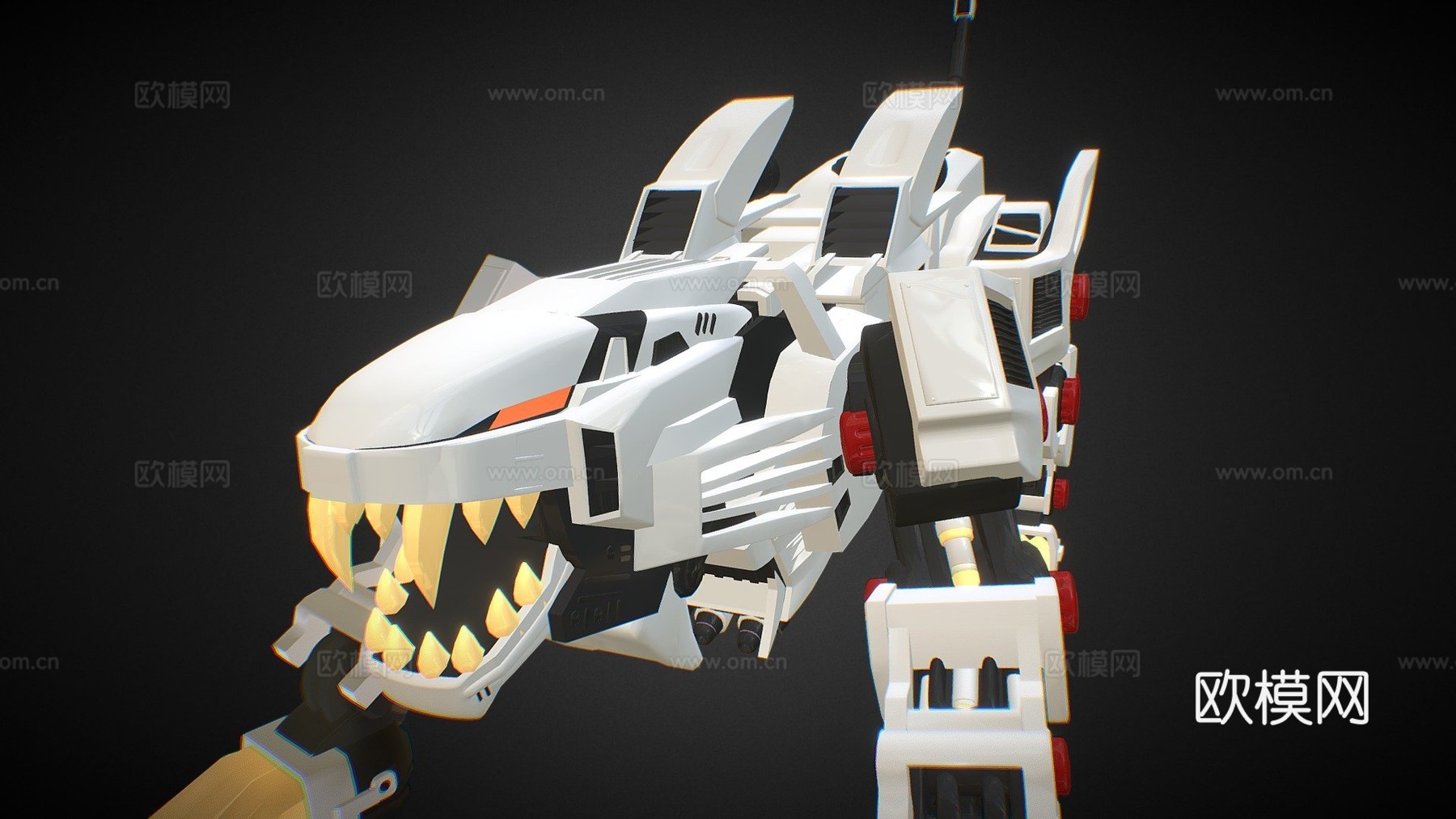 零式长牙狮3d模型