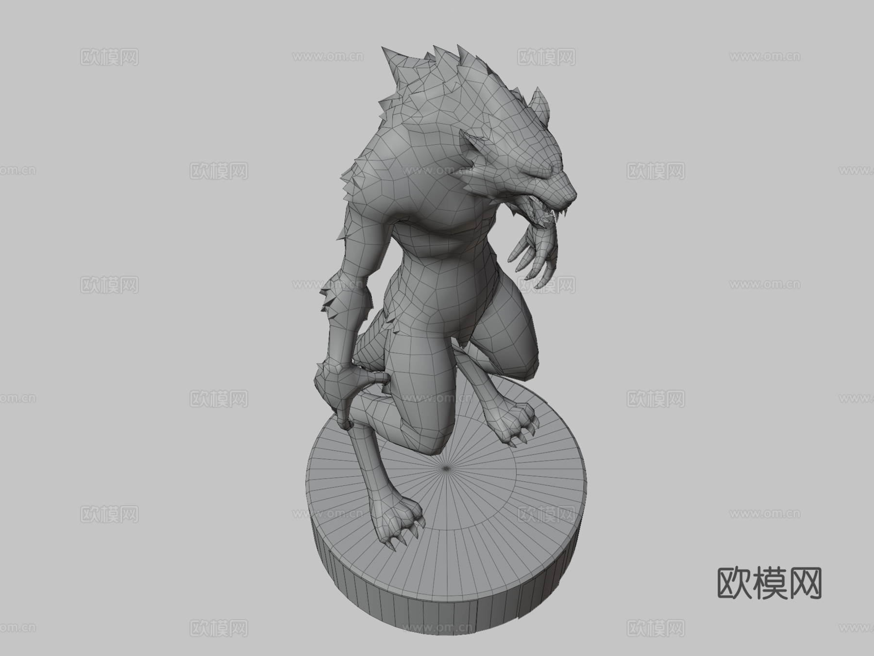 开拓者拥王者2017狼人3d模型