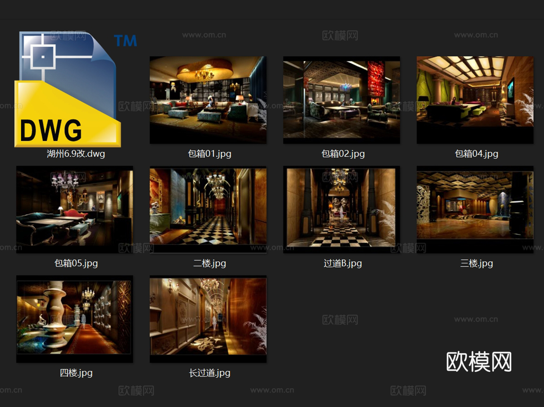 湖州俱乐部会所室内工装平面CAD施工图cad施工图