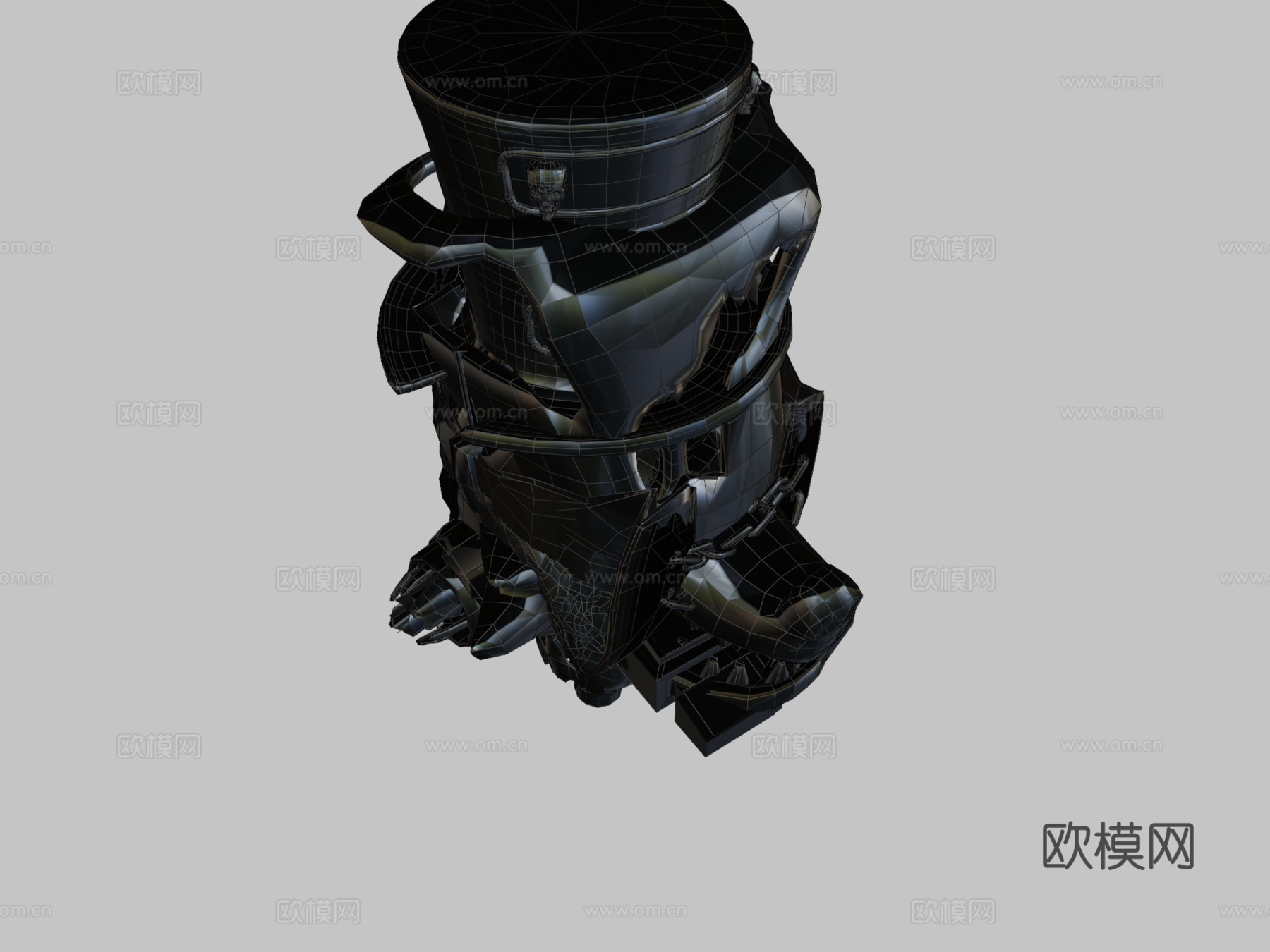 FNaF AR特别快递马戏团长狐狸3d模型下载（渲染图2）