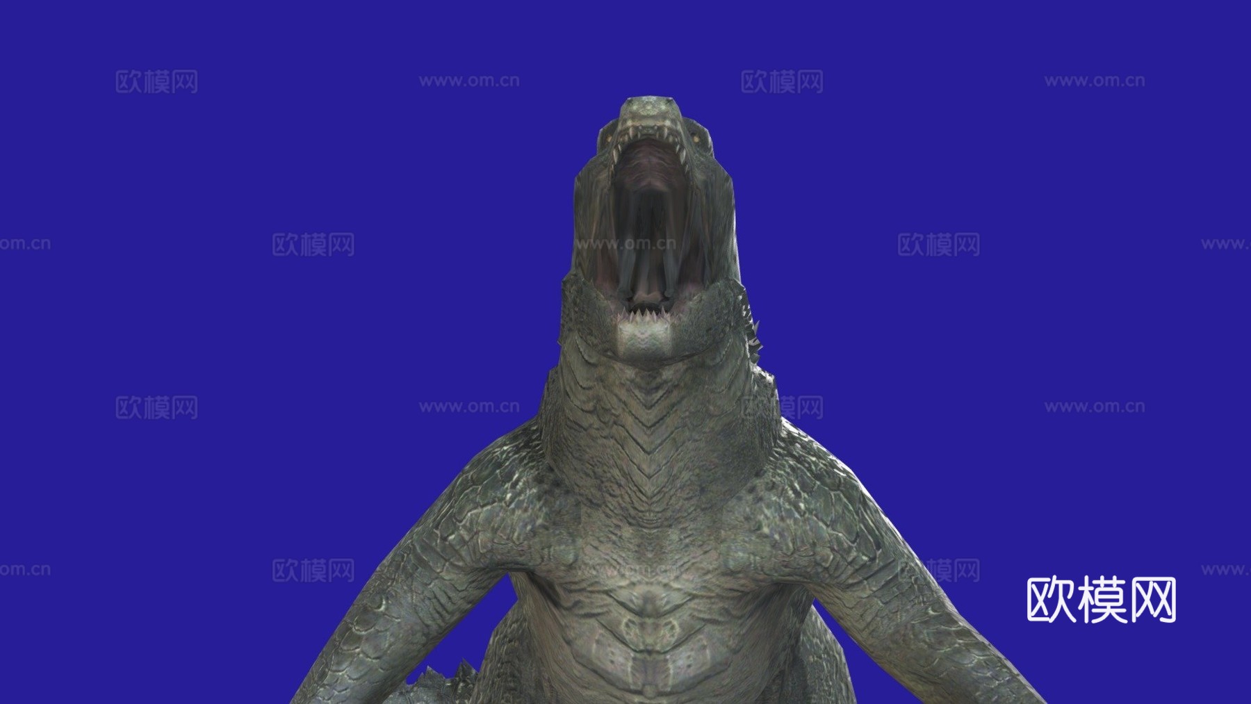 哥斯拉2014绑定3d模型下载（渲染图1）
