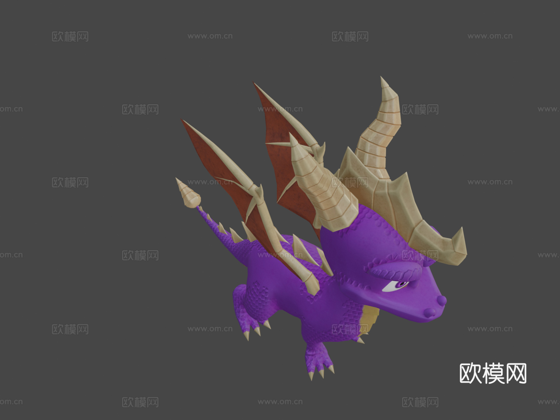 斯派罗最终龙王3d模型下载（渲染图7）