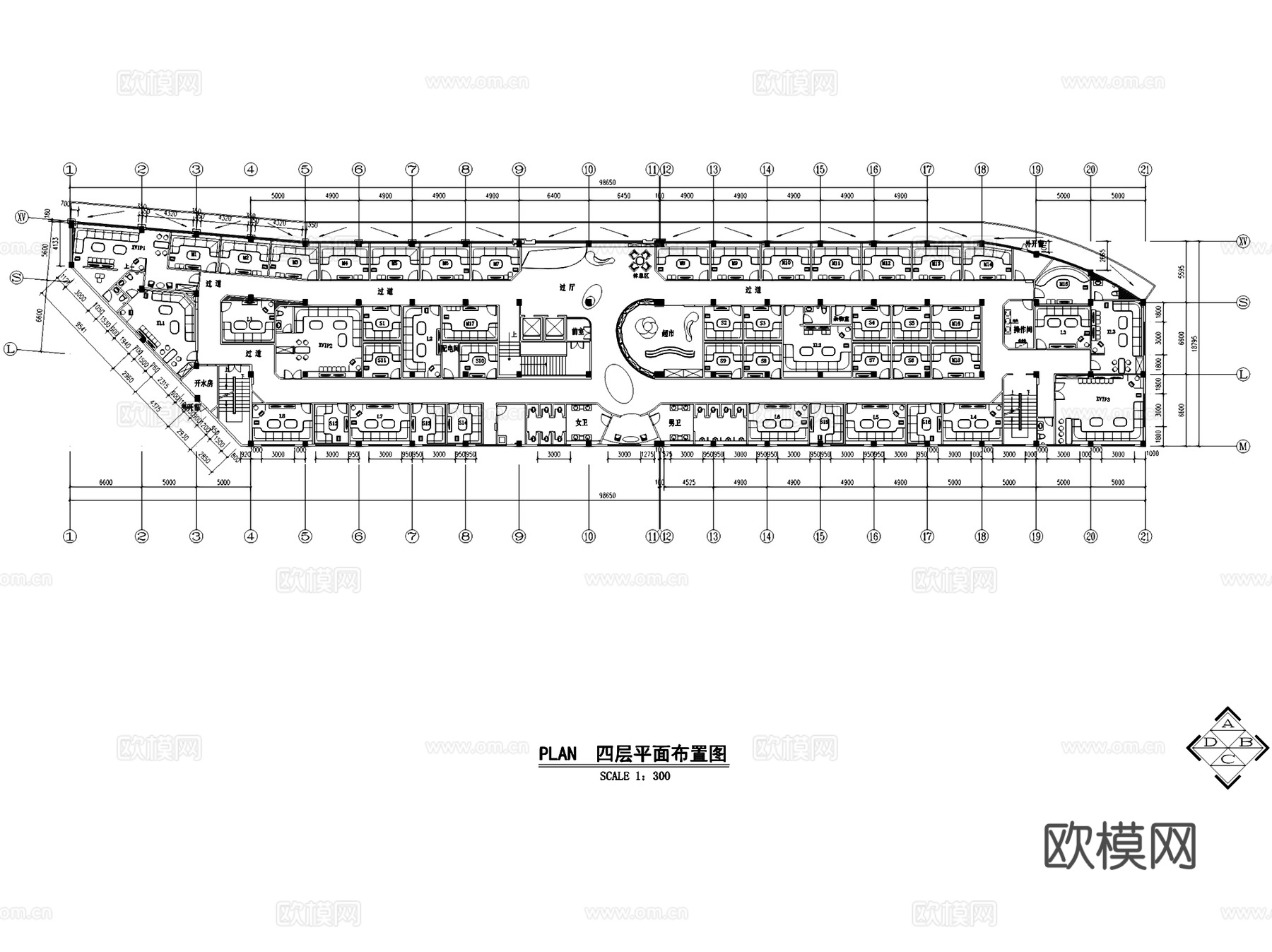 广州音皇娱乐量贩式KTV室内工装CAD施工图cad施工图