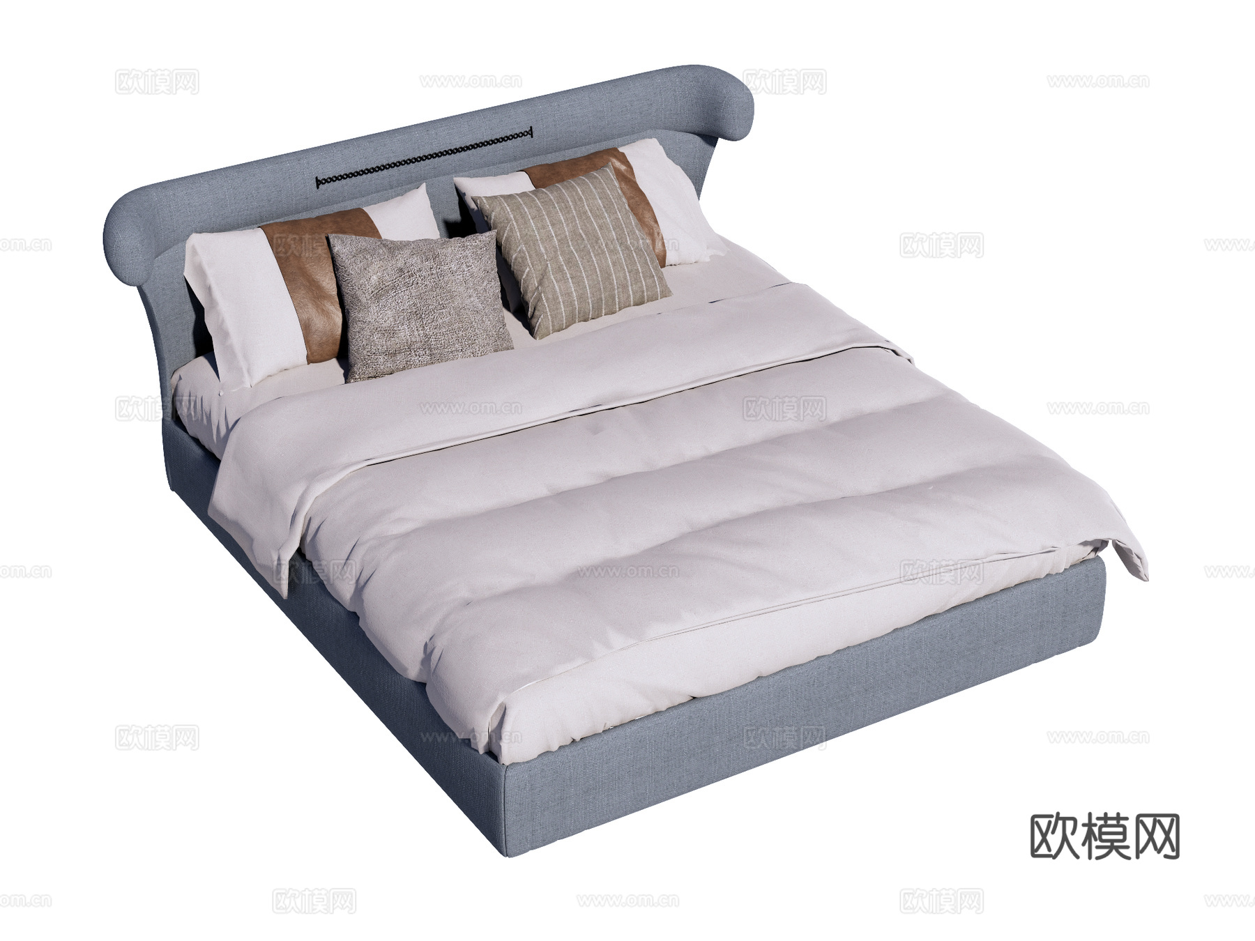 床 双人床 现代床su模型